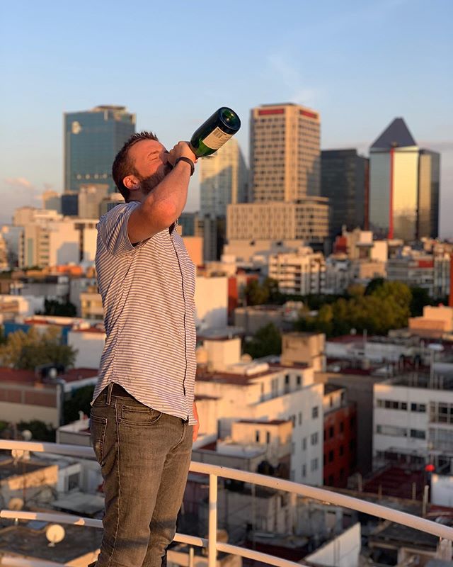 Quick, take a 📸 of me drinking champagne from the bottle. 🤦🏼&zwj;♂️