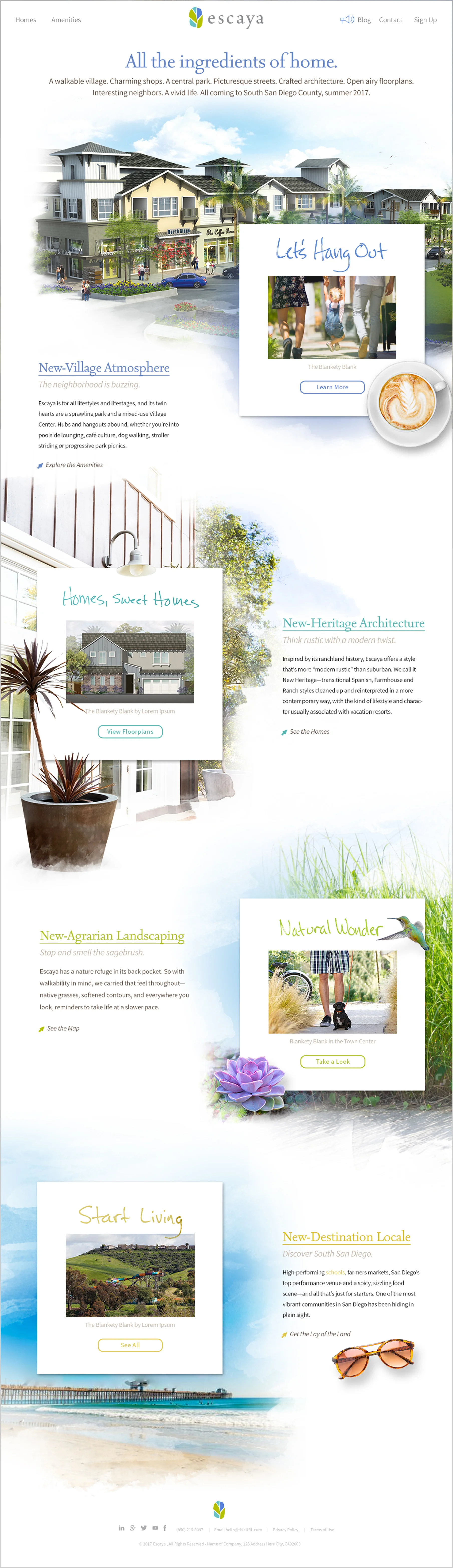  See the live website at: EscayaLife.com&nbsp; 