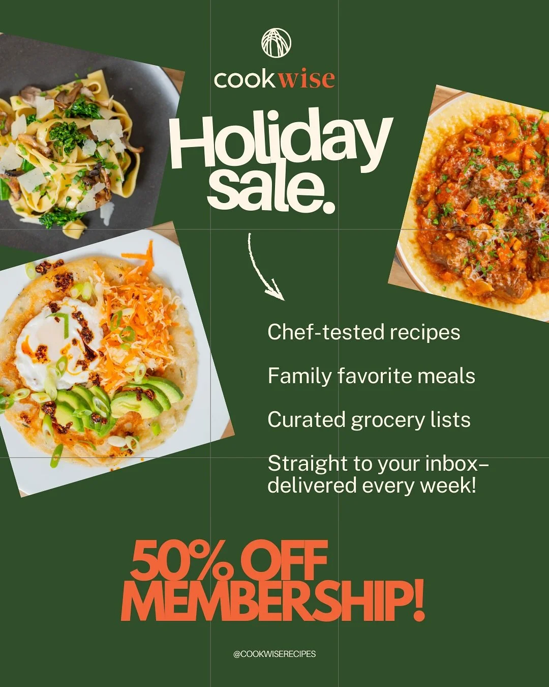 This one&rsquo;s for the holiday foodies 🎁

If you&rsquo;ve been eyeing a CookWise membership, now&rsquo;s your time to shop small and support your new favorite women-owned recipe club.

Now through early December you can snag half off your CookWise