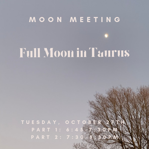 Moon Meeting: Full Moon in Taurus 10/27
