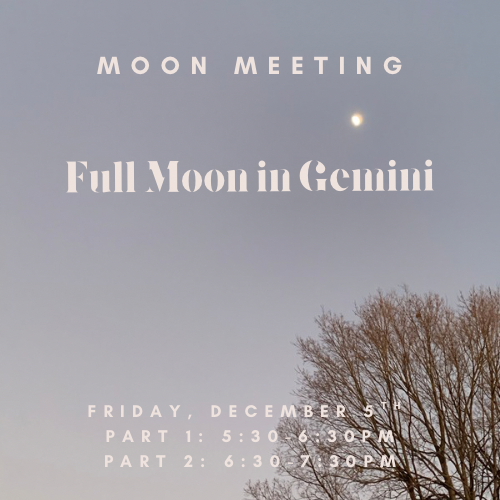 Moon Meeting: Full Moon in Gemini 12/5