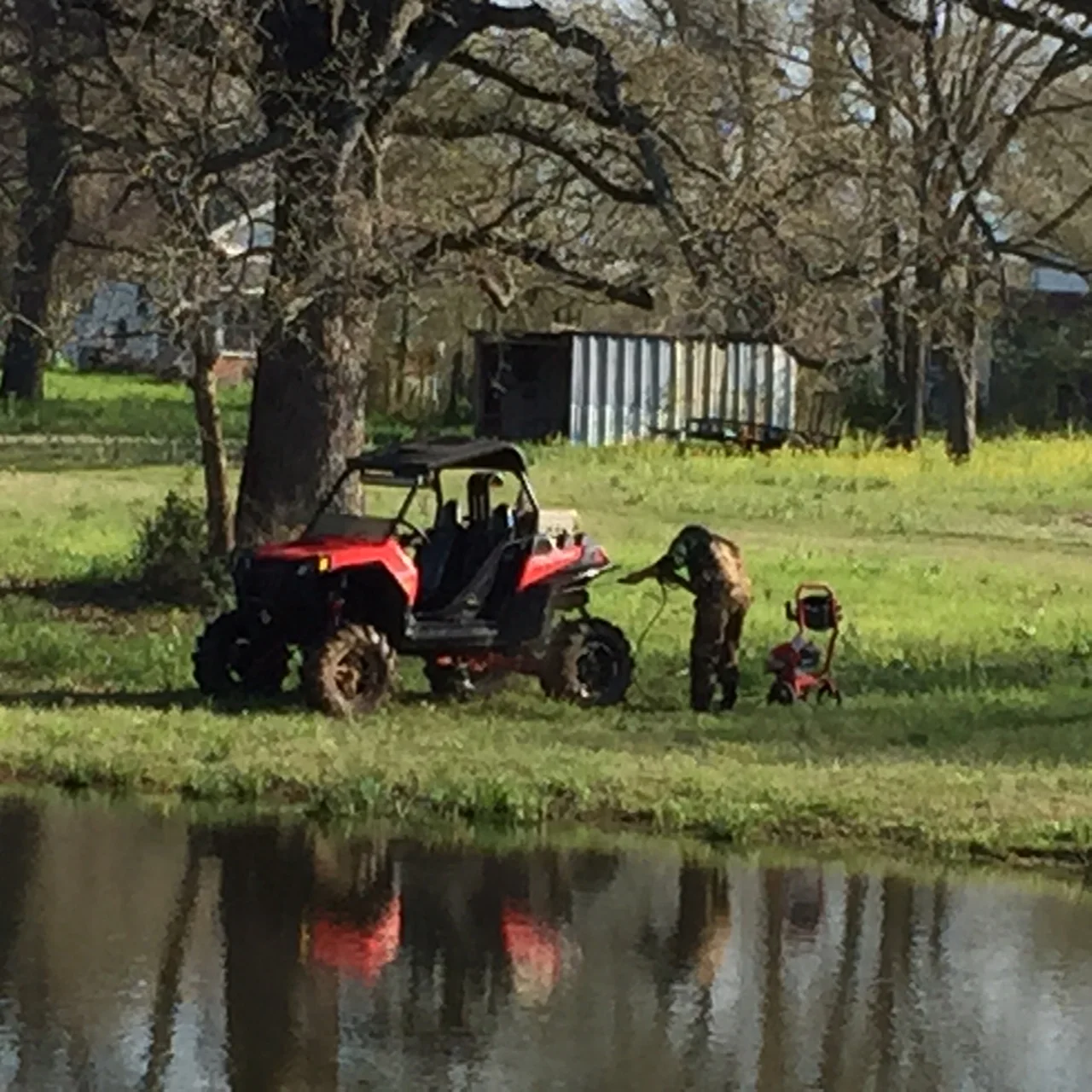 Visitors from Louisiana bring their toys