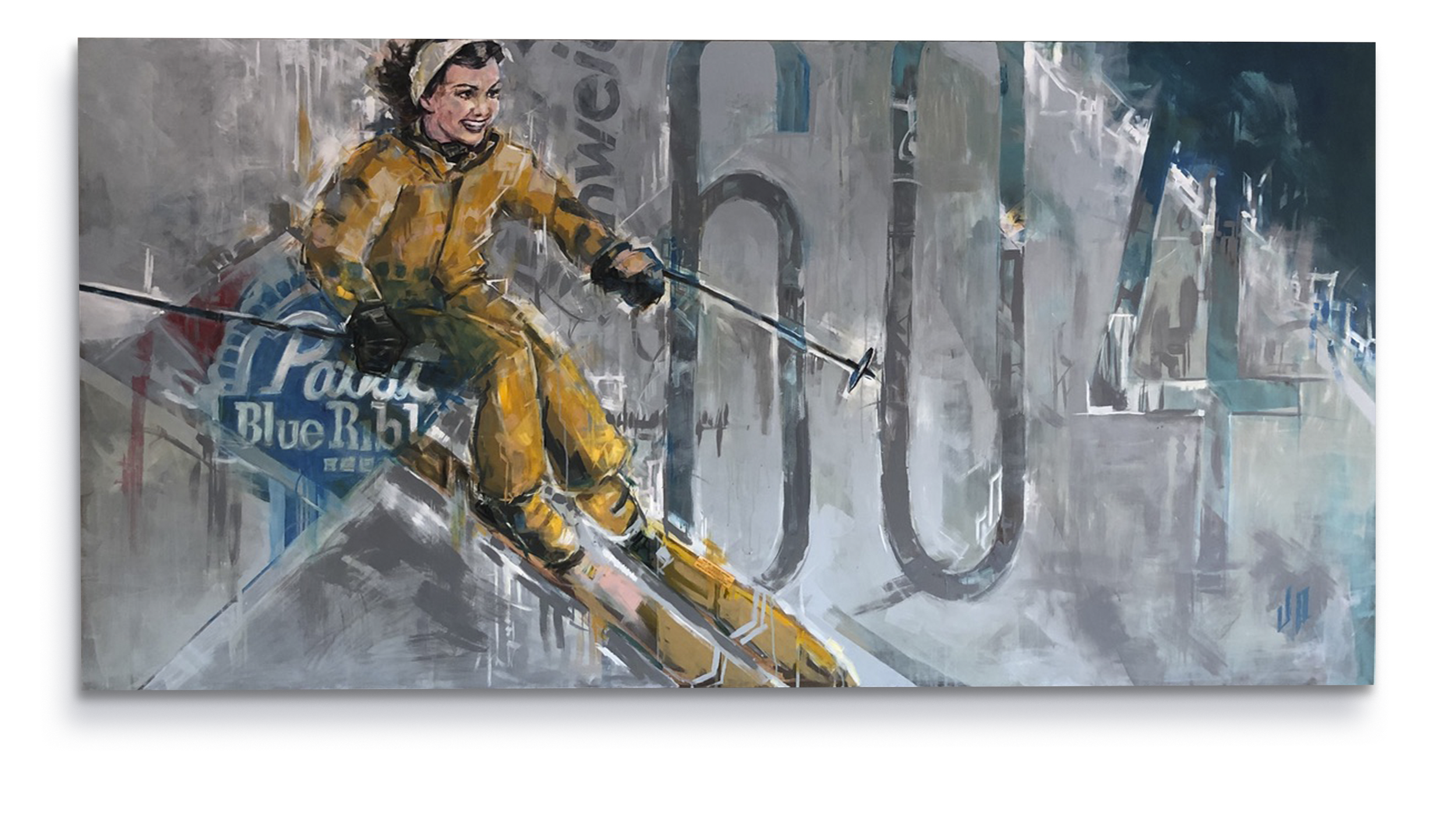 Downhill Retro Skier - Jesse Pierpoint