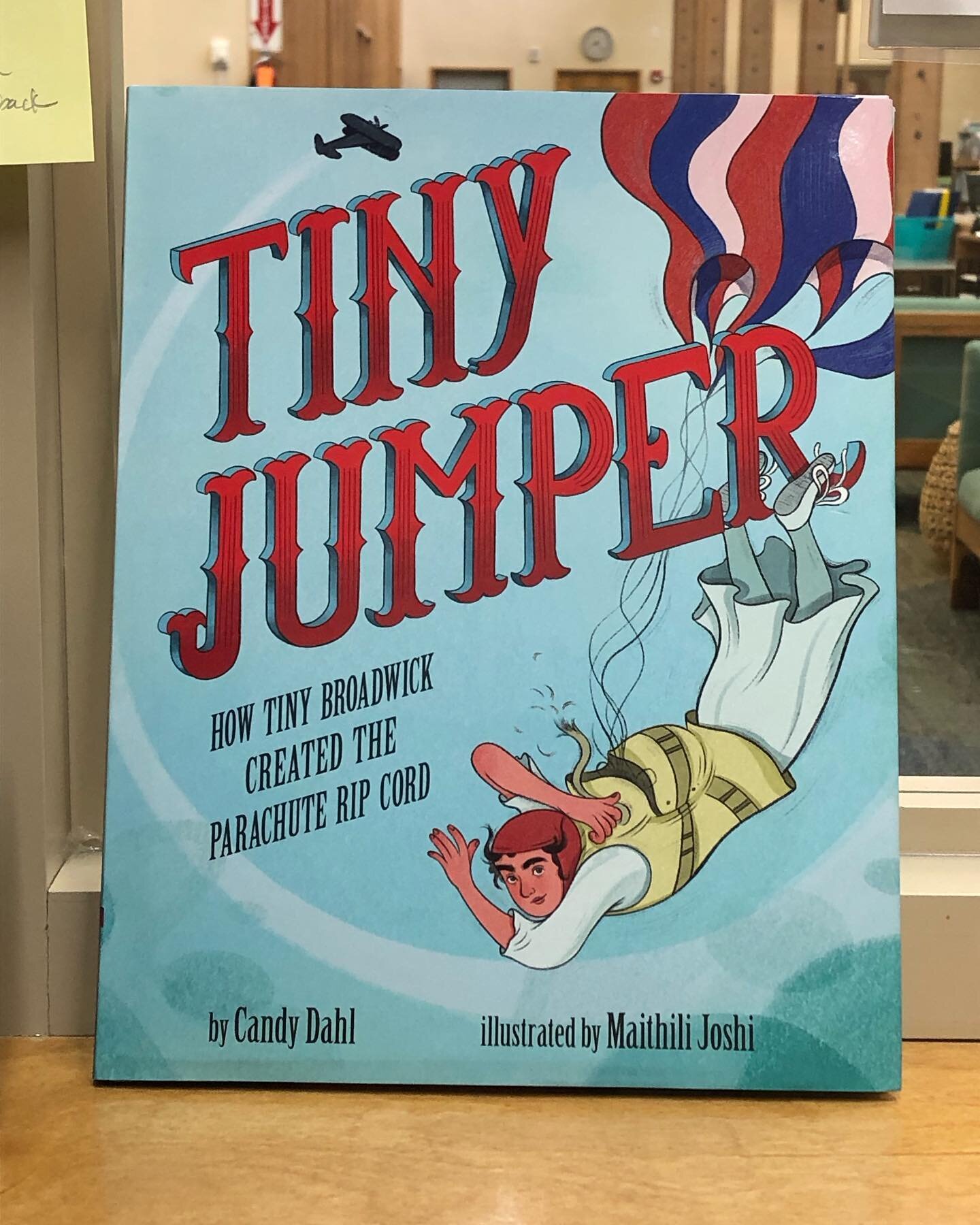 Watch out! Tiny Jumper has landed in the library. Can&rsquo;t wait to share this inspiring, fun, beautiful book with students.
