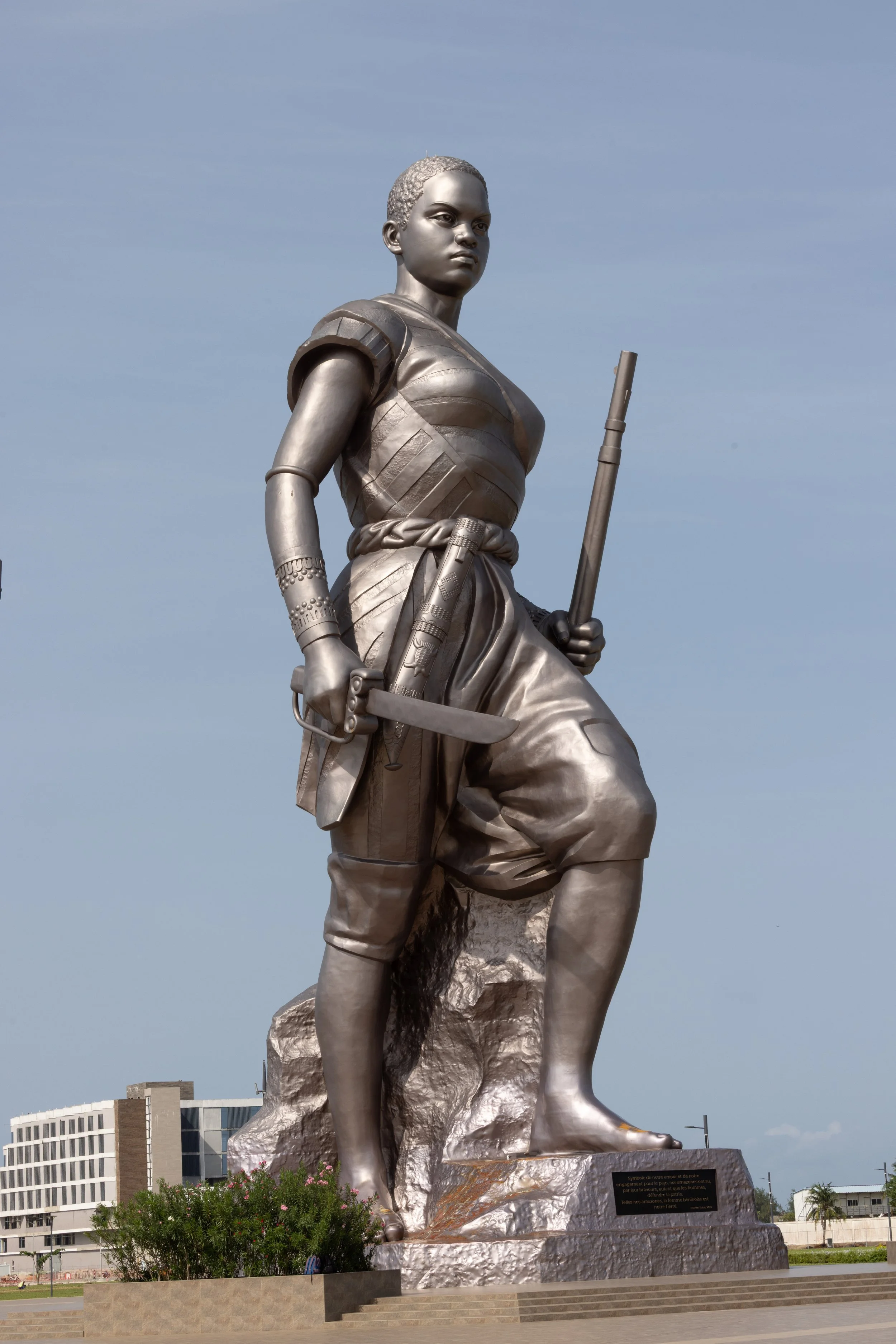 Amazone statue in Cotonou, Benin