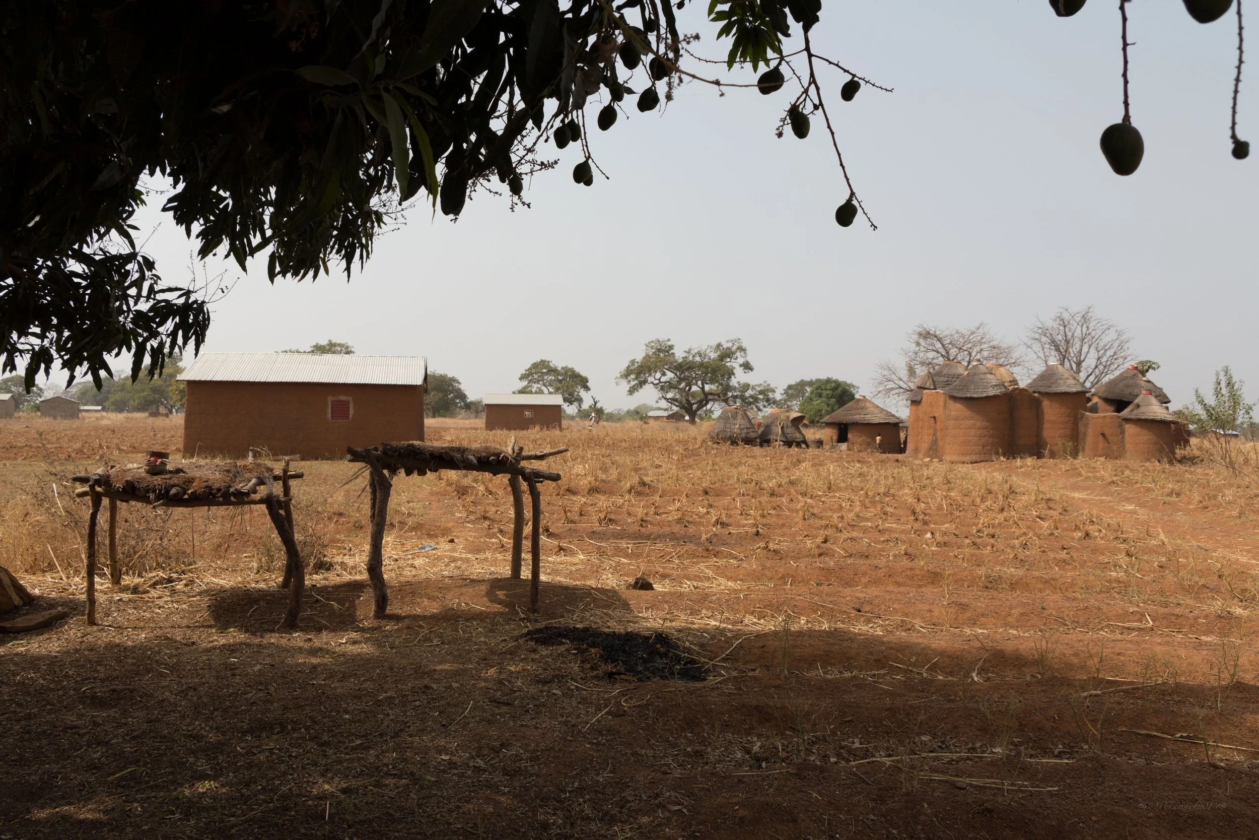 Beaten earth behind the House of Koni