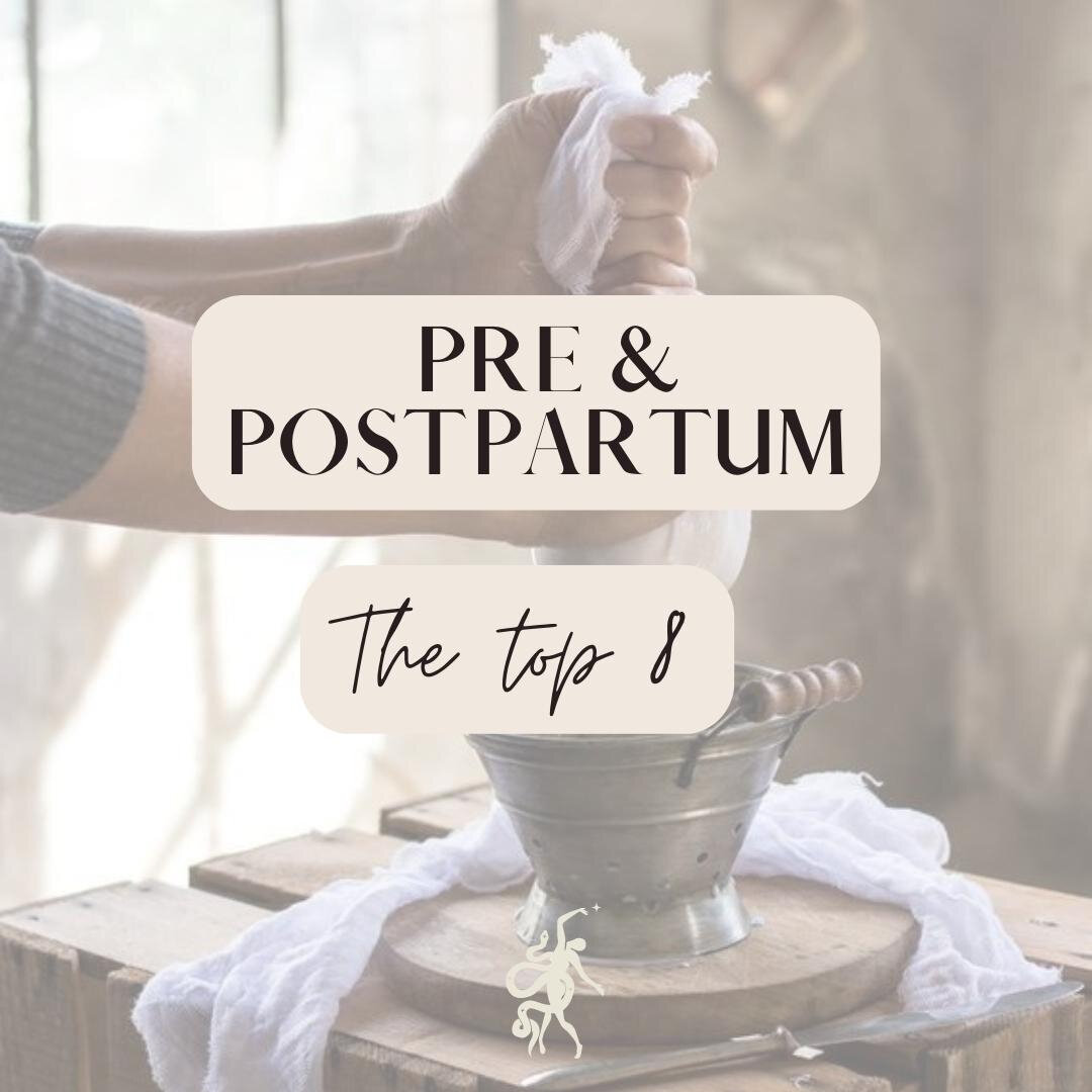 Save these Pre + Postpartum foods &amp; ingredients I recommend to include into your meals, so you can refer back to anytime you need​​​​​​​​​
These are just some of the ingredients I incorporate into the meals I cook to nourish my clients from the i