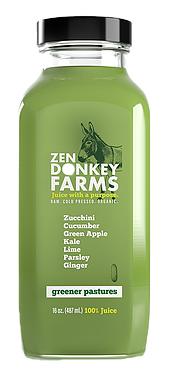 Zen Donkey Farms - Beverage Label and logo design