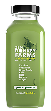 Zen Donkey Farms - Beverage Label and logo design