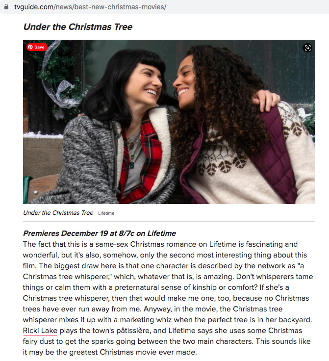"This sounds like it might be the greatest Christmas movie ever made" - TV GUIDE