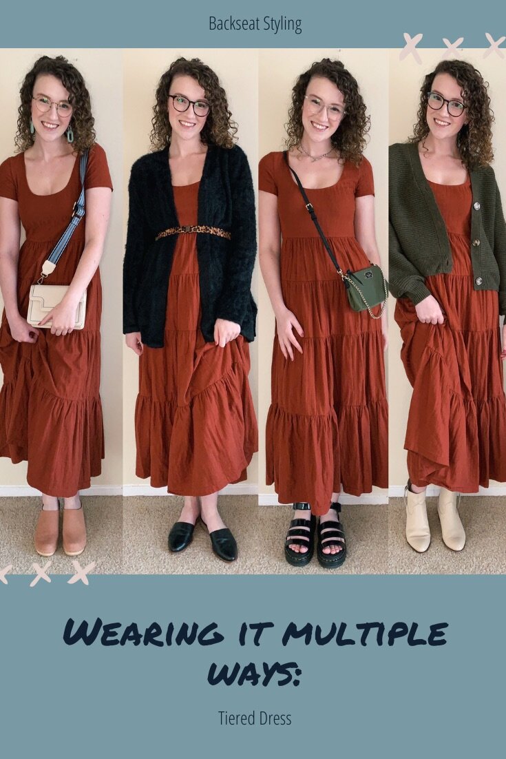 Wearing it Multiple Ways: Tiered Dress — Backseat Styling