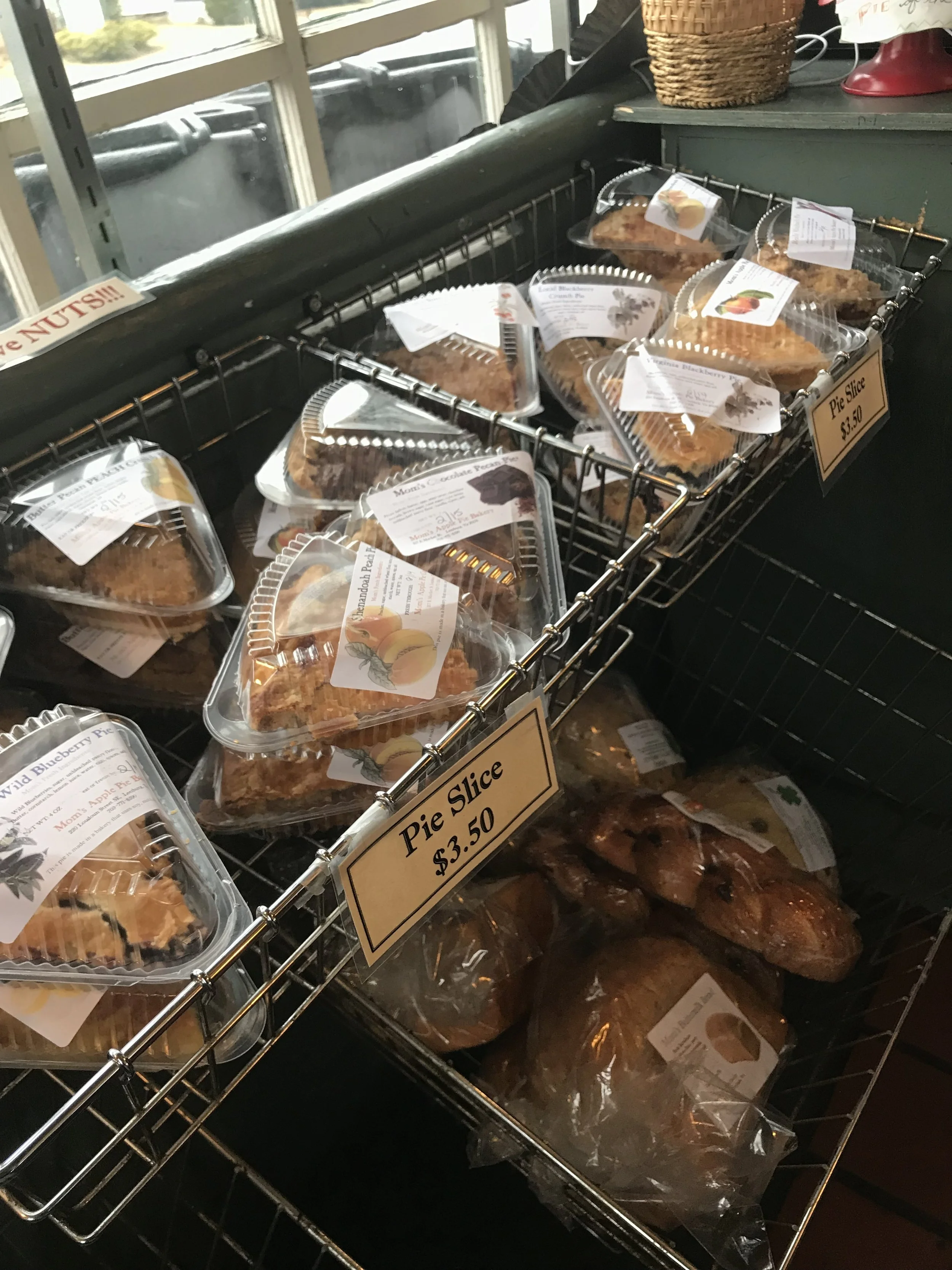 You can purchase pies by the whole or by the slice