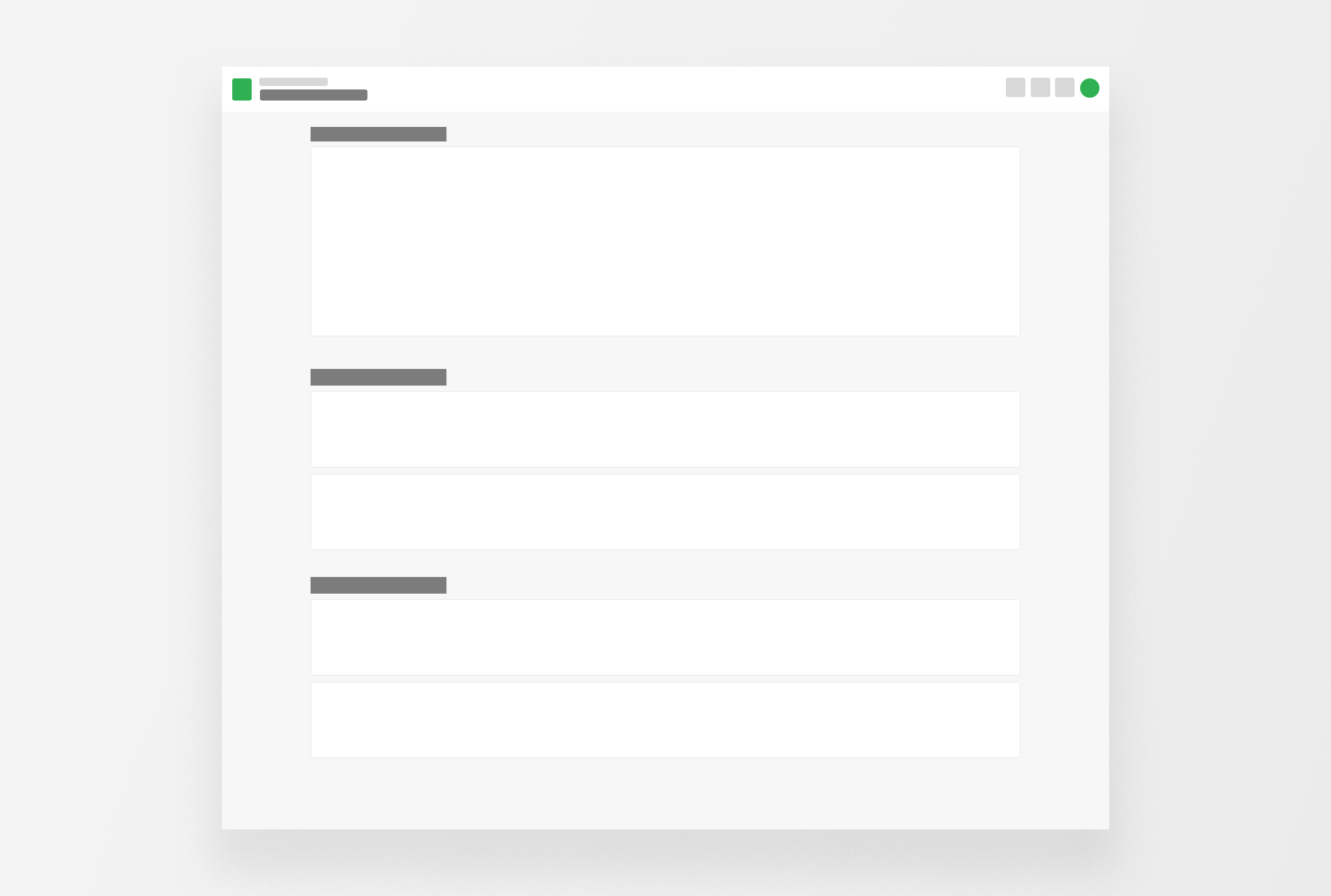Full width panels