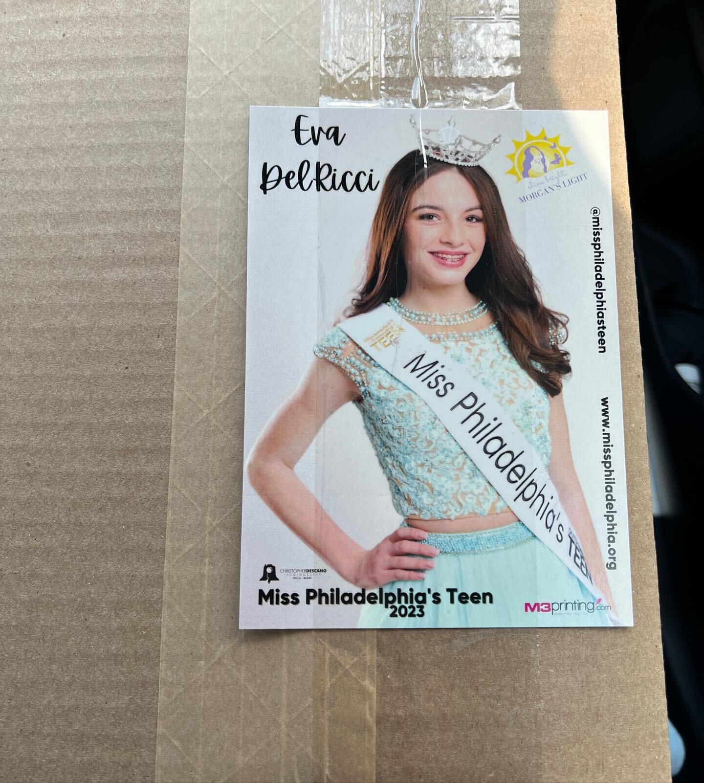 Thank you M3 Printing for making these beautiful autograph cards. They are gorgeous! I can&rsquo;t wait to hand them out. #missphiladelphiateen #m3printing