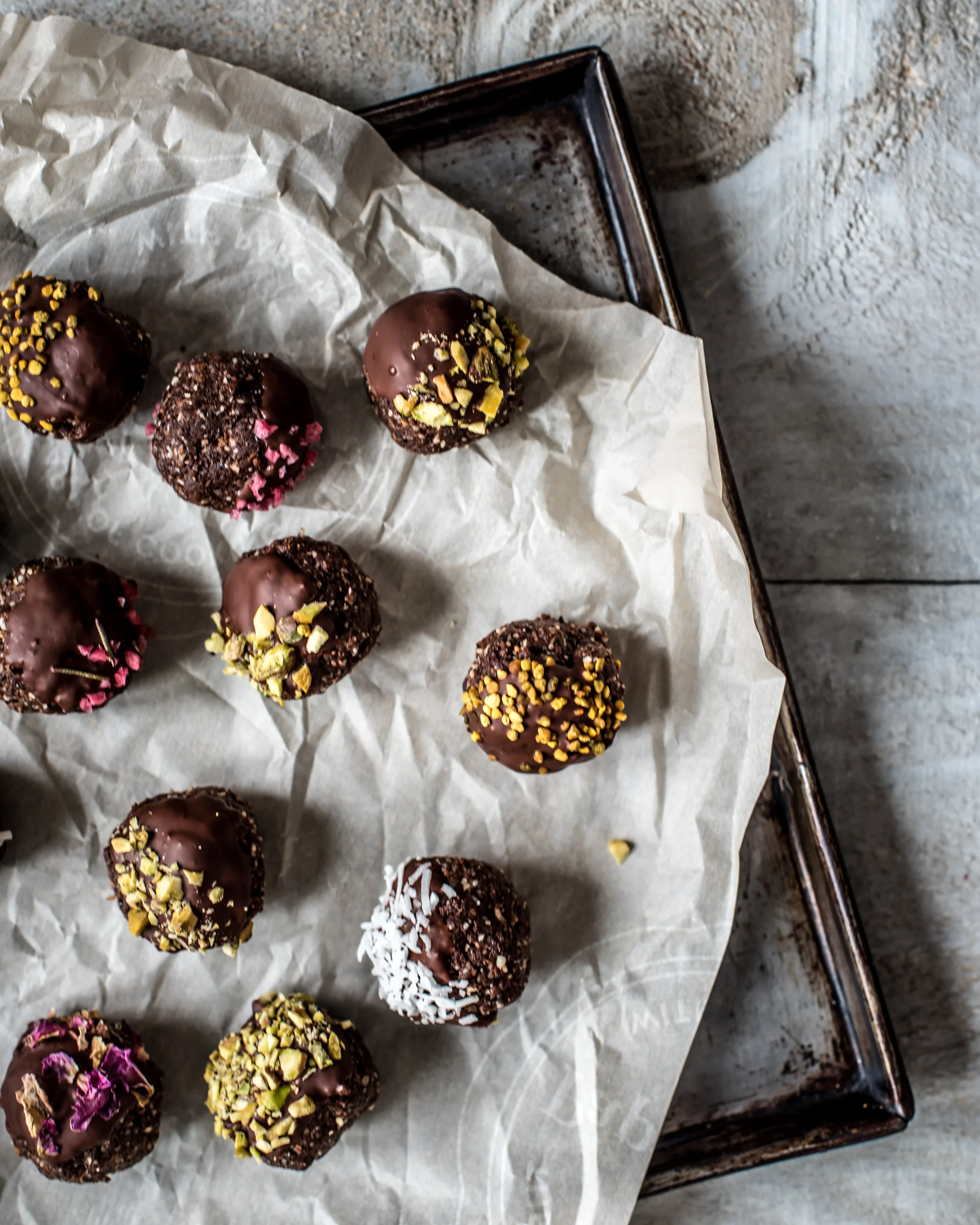 Chocolate Hazelnut Energy Balls with Lion’s Mane and Chaga Mushrooms