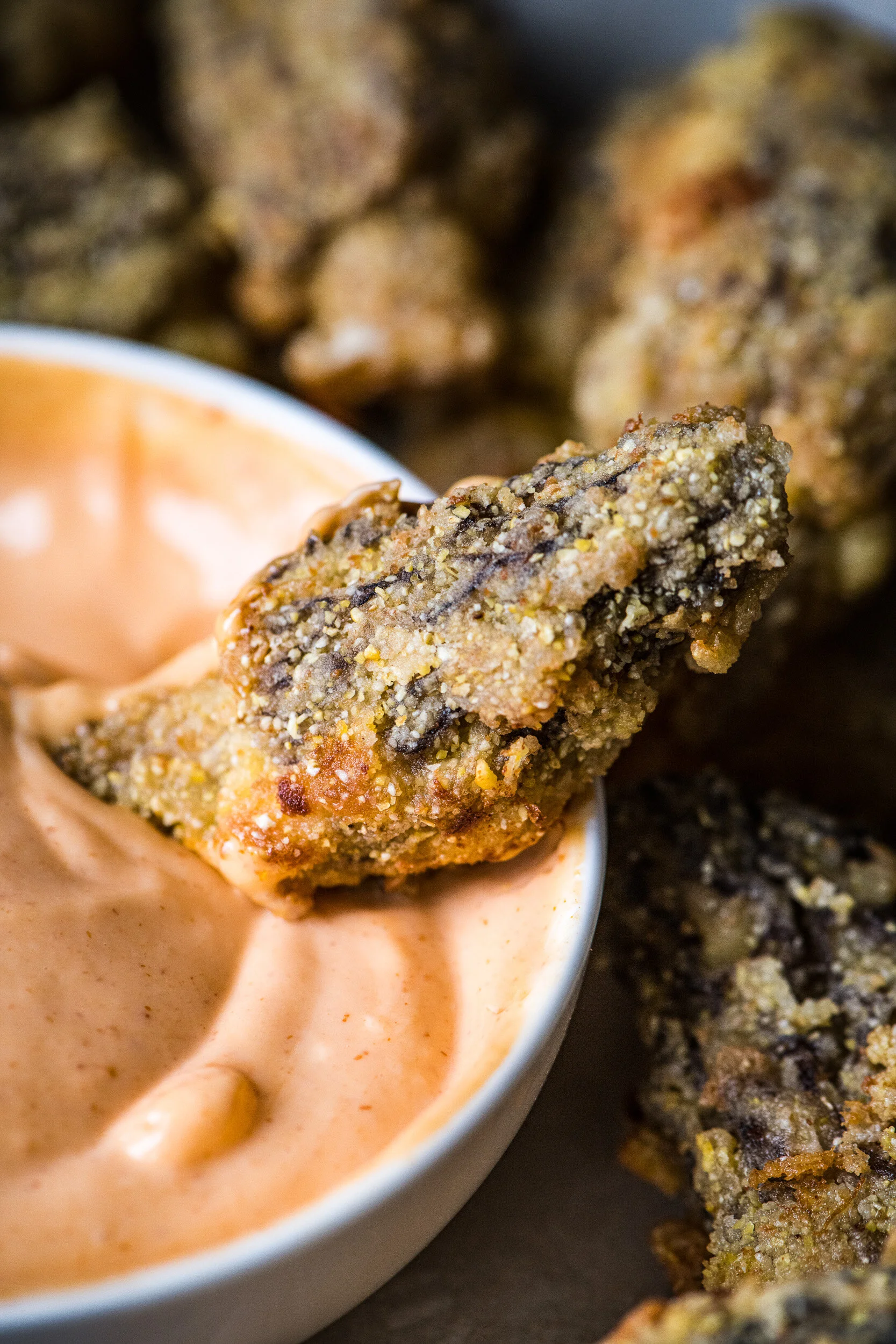 Crab &amp; Cream Cheese Stuffed Morel Mushrooms