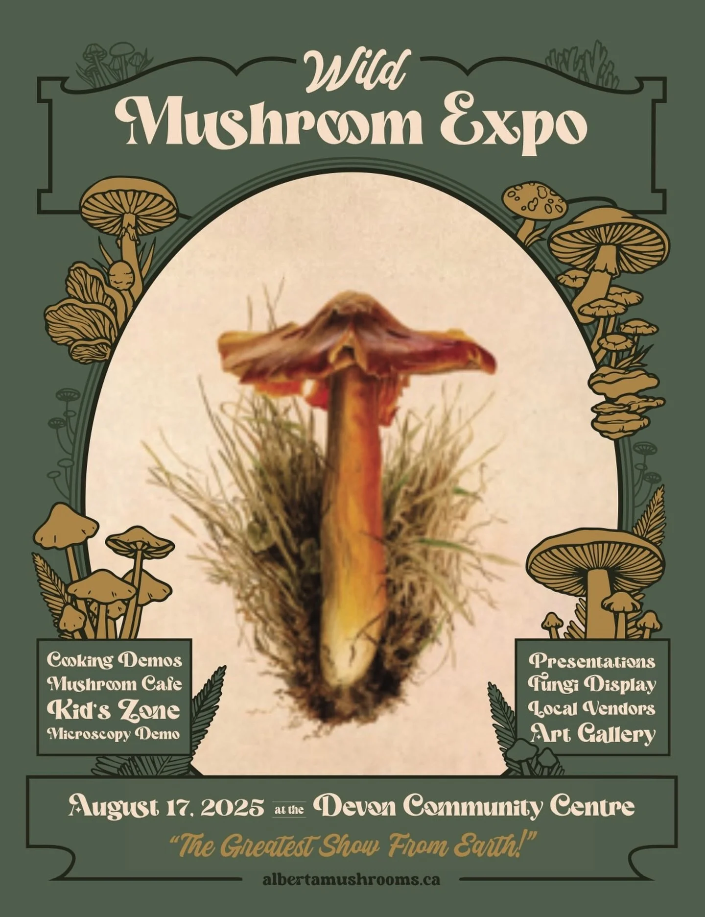 Exciting news! I will be a vendor at the upcoming Mushroom Expo on August 17 at the Devon Community Centre. Lots of fun things happening, but also a chance to purchase some art/goodies from me! Felted mushroom ornaments, magnets, original art, prints