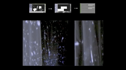 The location of the audience will decide the speed of the snow