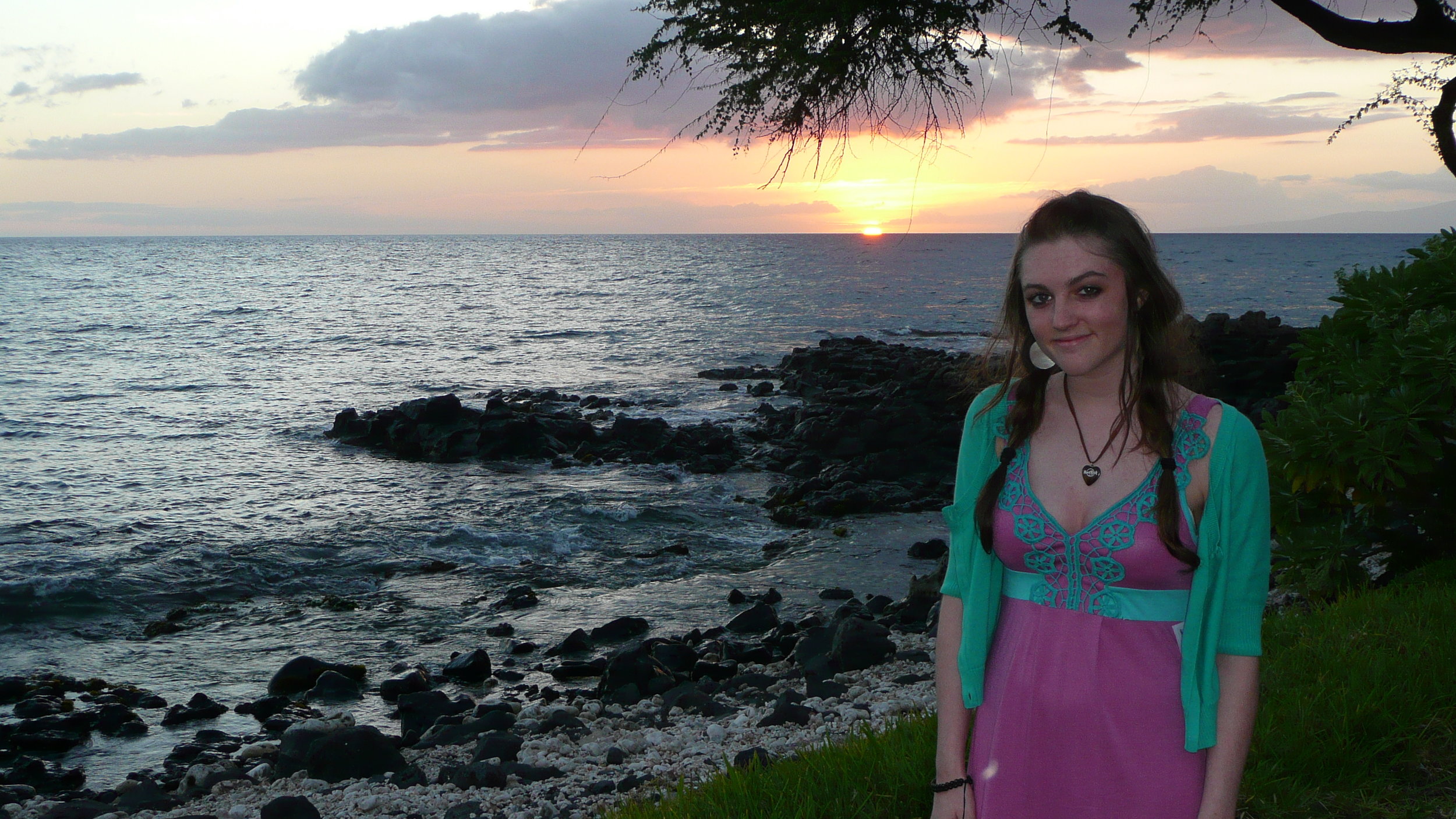 Caitlin in the Maui sunset.jpg