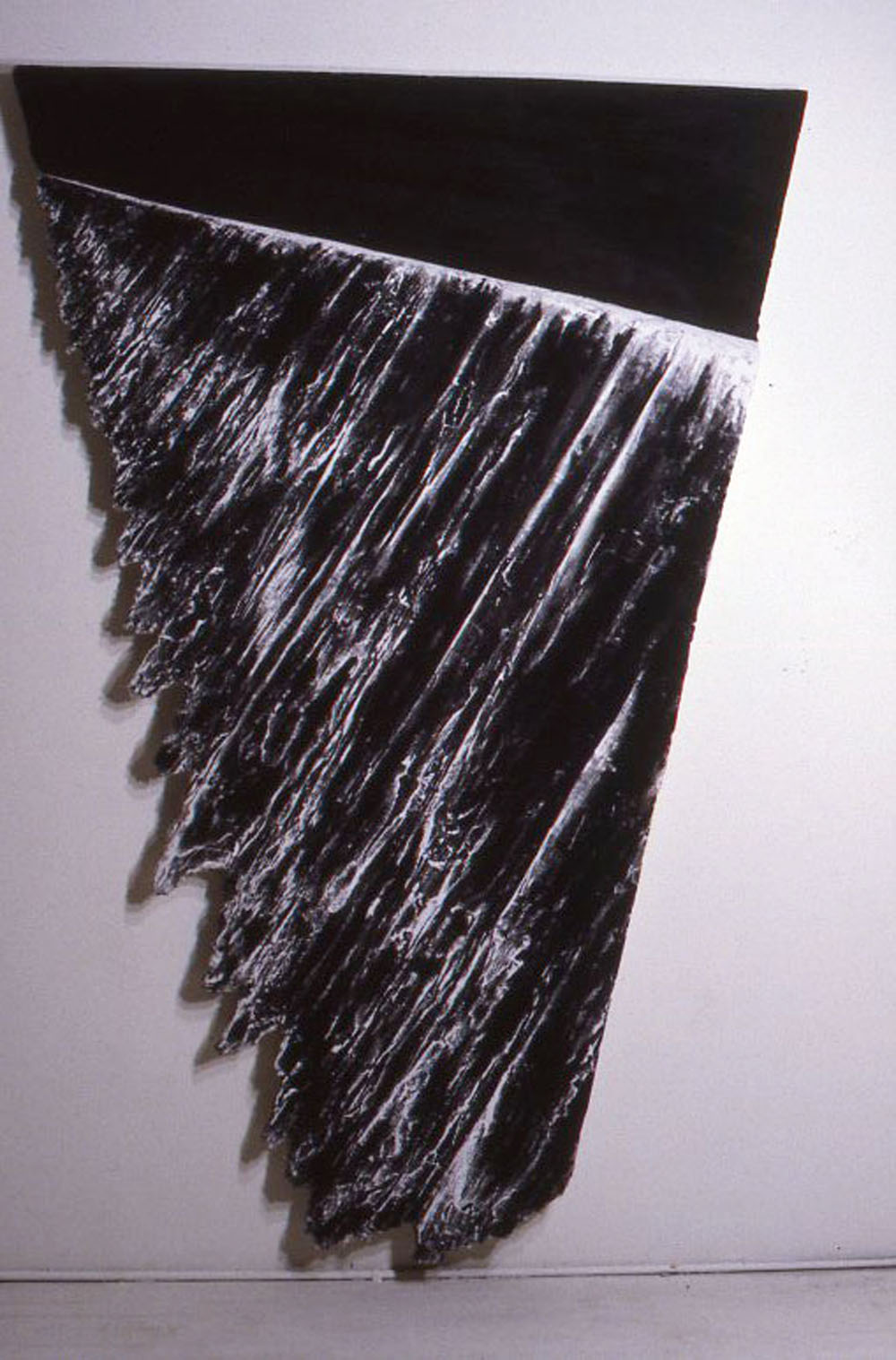    Spillway,  1987, 91.5” x 61” x 3.5”, acrylic on cement over foam and wood  