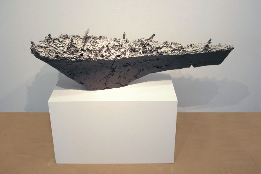    Winter Willow,  2006, 50.5” x 23” x 13”, mid-fire stoneware paper clay, dry applied and fired surface treatment  