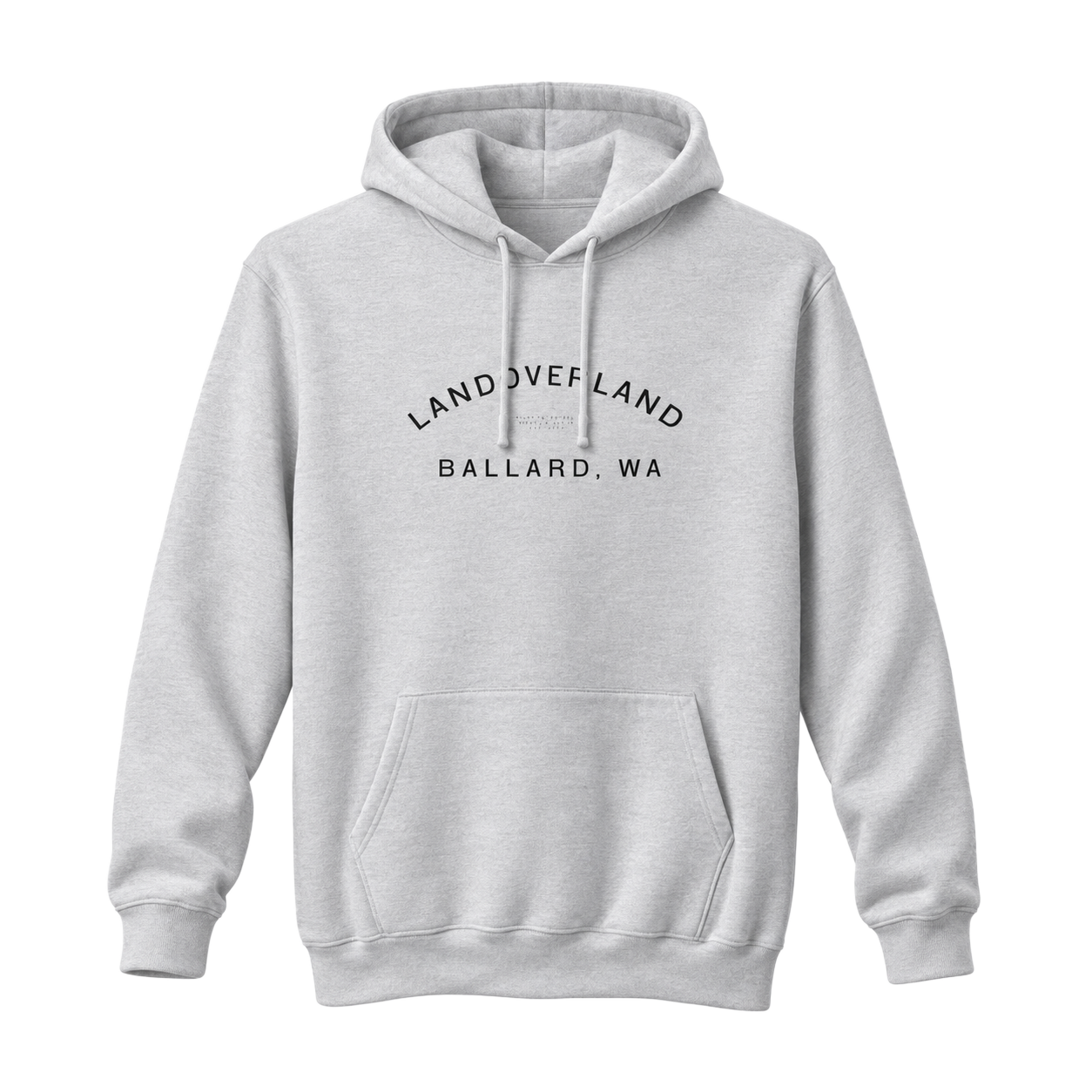LANDOVERLAND Heather Grey Graphic Hoodie.png
