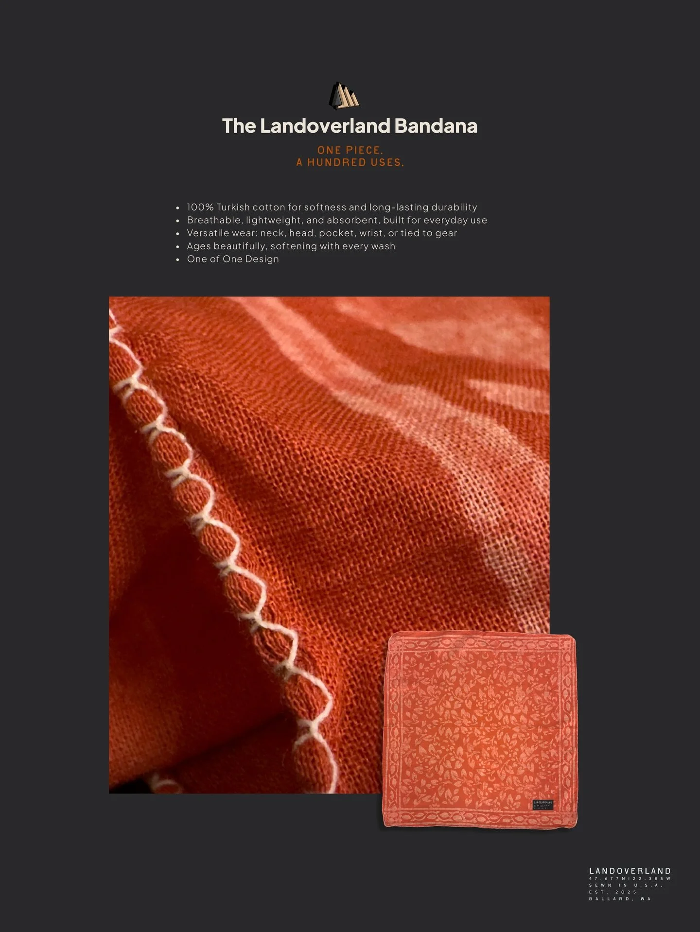 One piece. A hundred uses.

The bandana wasn&rsquo;t made for trends.
It was made to work.

Carried by cowboys, railroad workers, and tradesmen.  Worn across Native American and Black American culture.

Picked up, adapted, and made personal.
From Rob