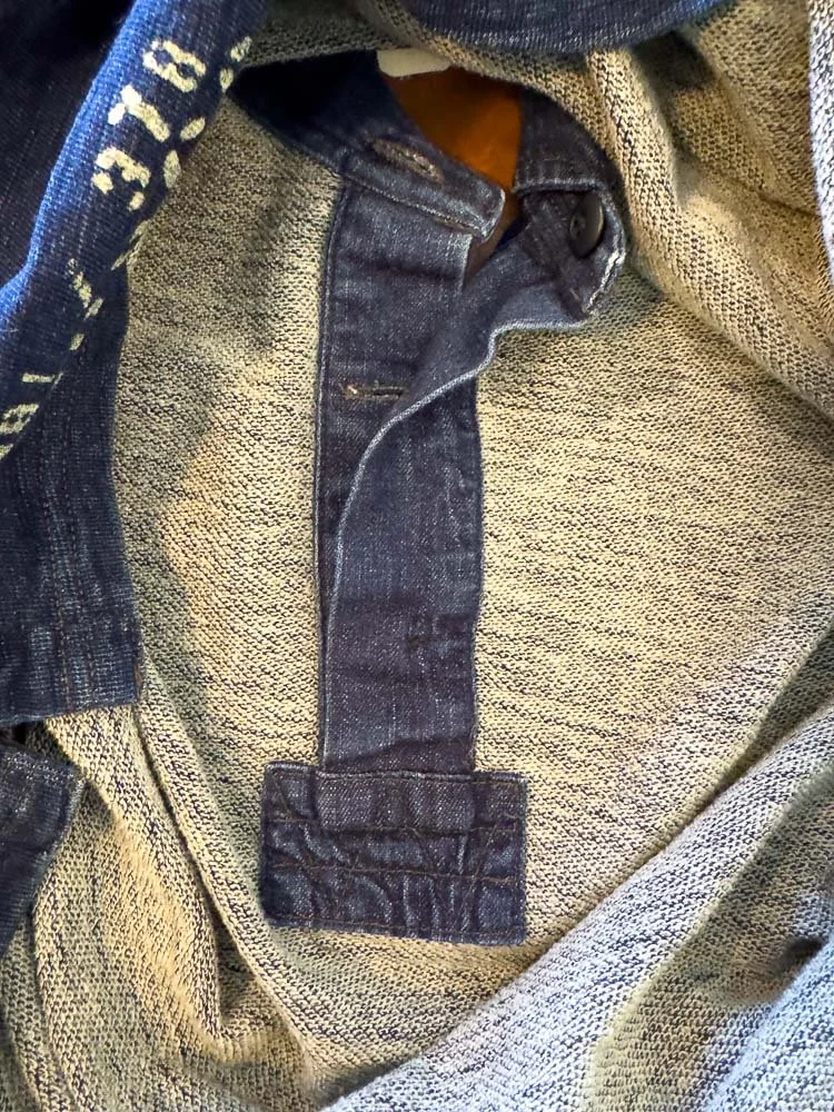 Landoverland RRL Indigo French Terry Rugby Shirt14.JPG