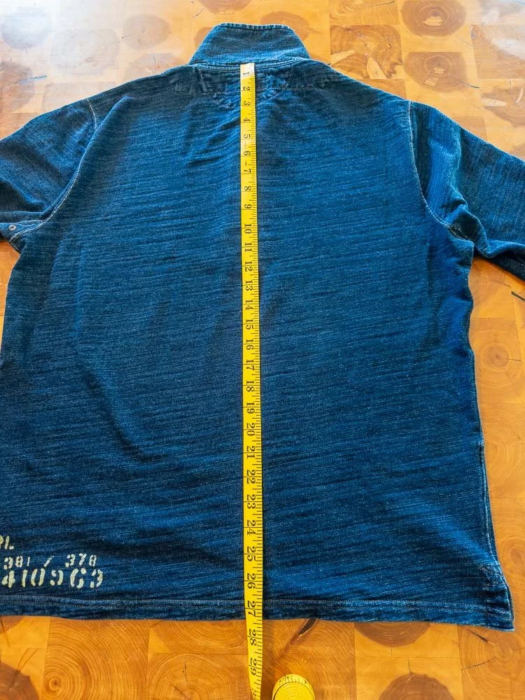 Landoverland RRL Indigo French Terry Rugby Shirt18.JPG
