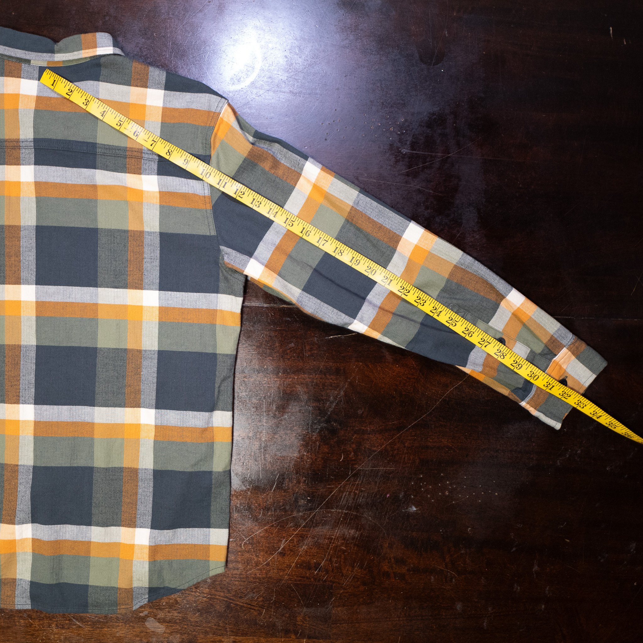 Landoverland Sitka Gear Plaid Flannel Shirt Yellow White Grey14.jpg