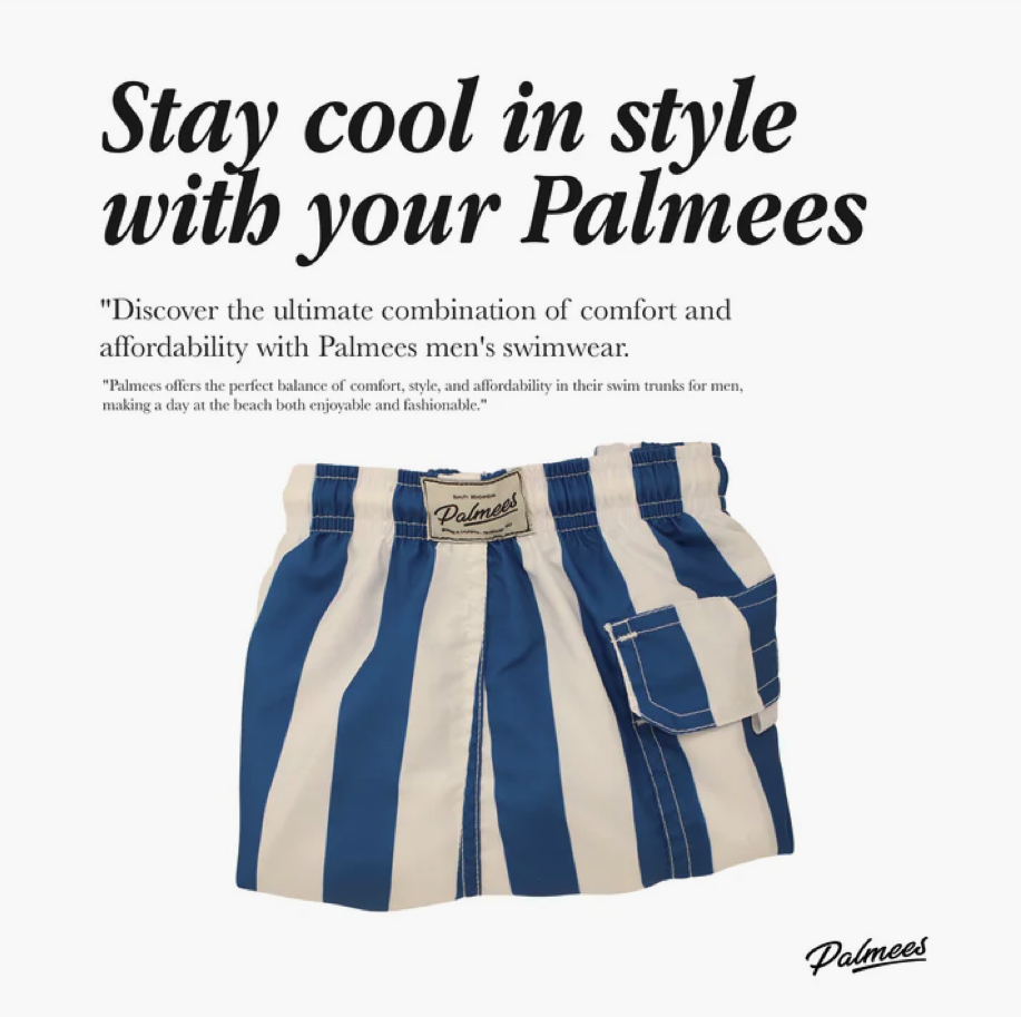 Landoverland palmees Men's Blue Stripe Short5.png