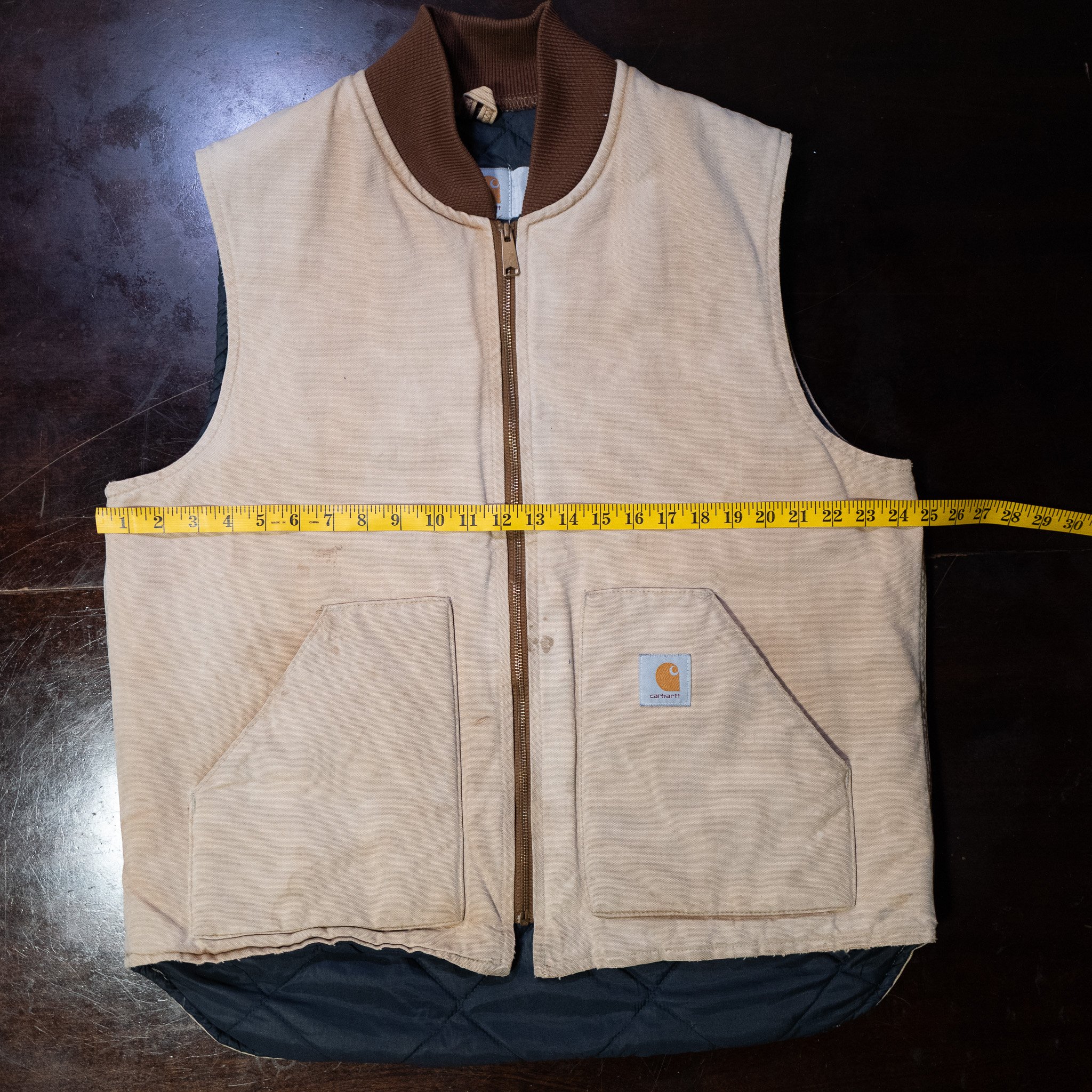 Vintage Carhartt Quilted-Lined Work Vest | Faded Tan15.jpg