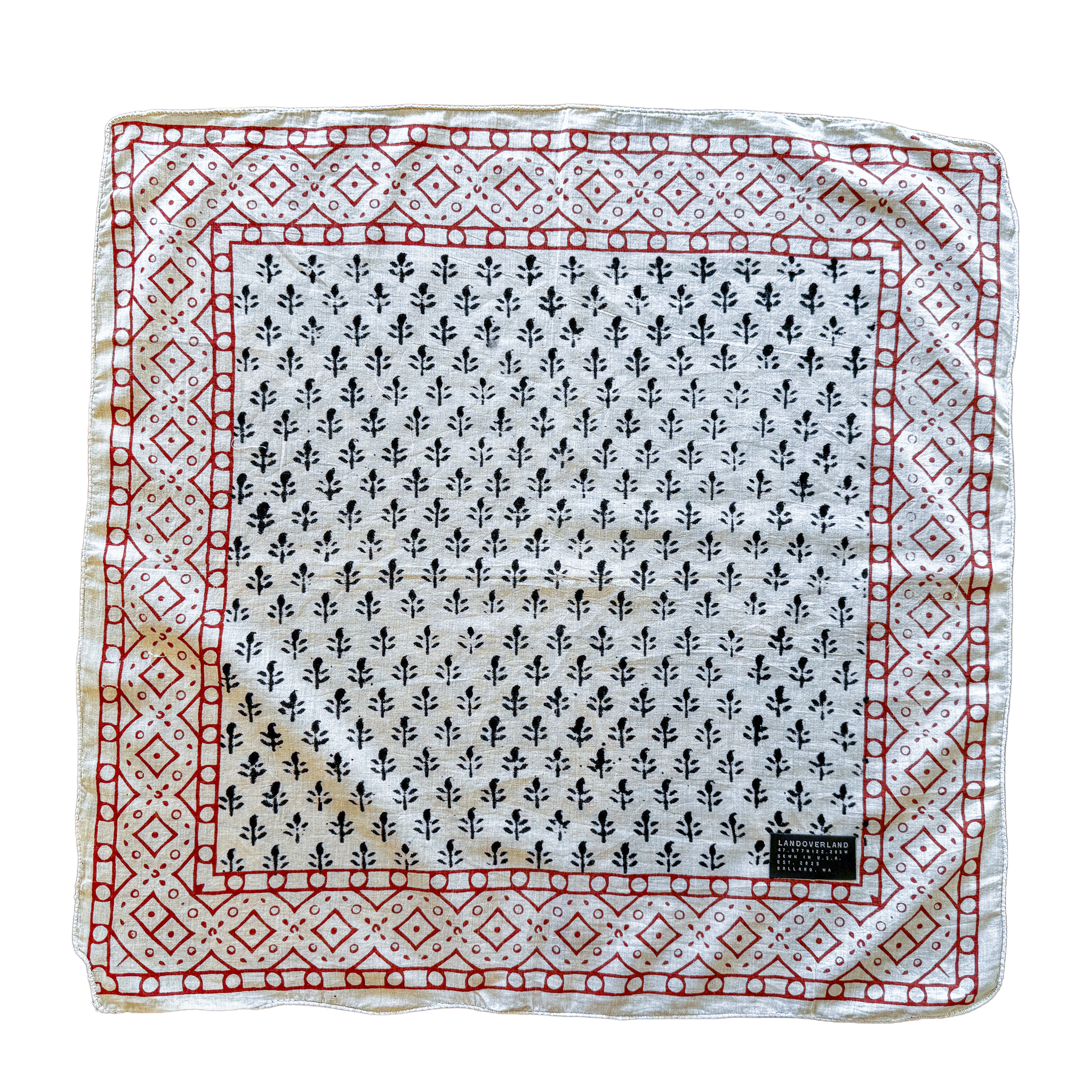 Handmade Turkish Cotton Bandana - Firefly