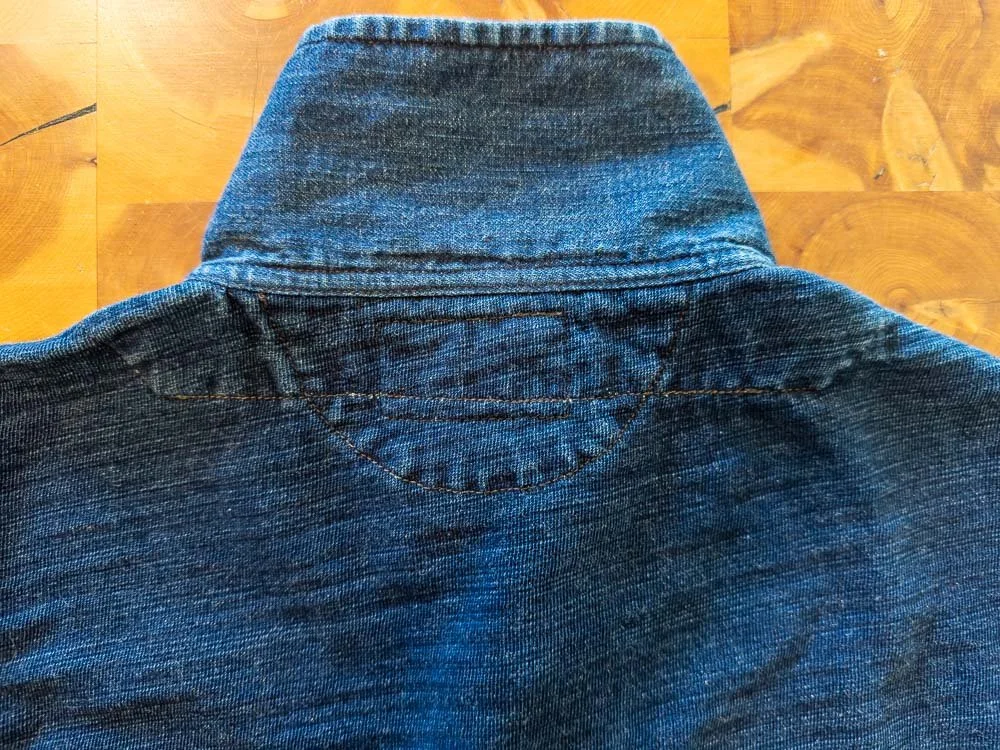 Landoverland RRL Indigo French Terry Rugby Shirt15.JPG