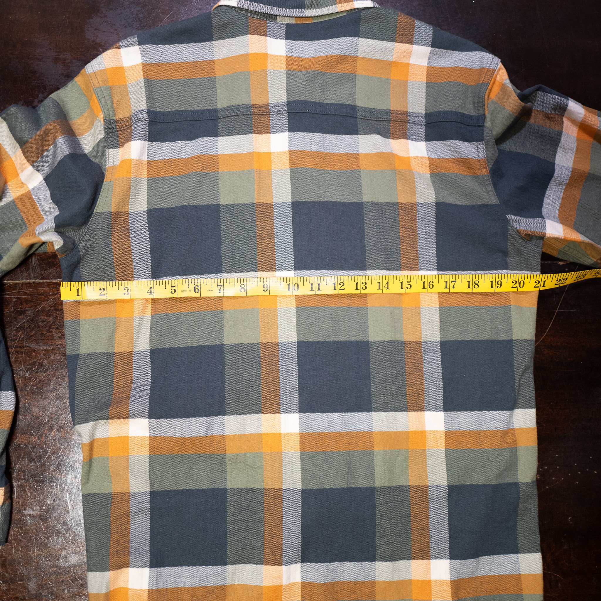 Landoverland Sitka Gear Plaid Flannel Shirt Yellow White Grey13.jpg