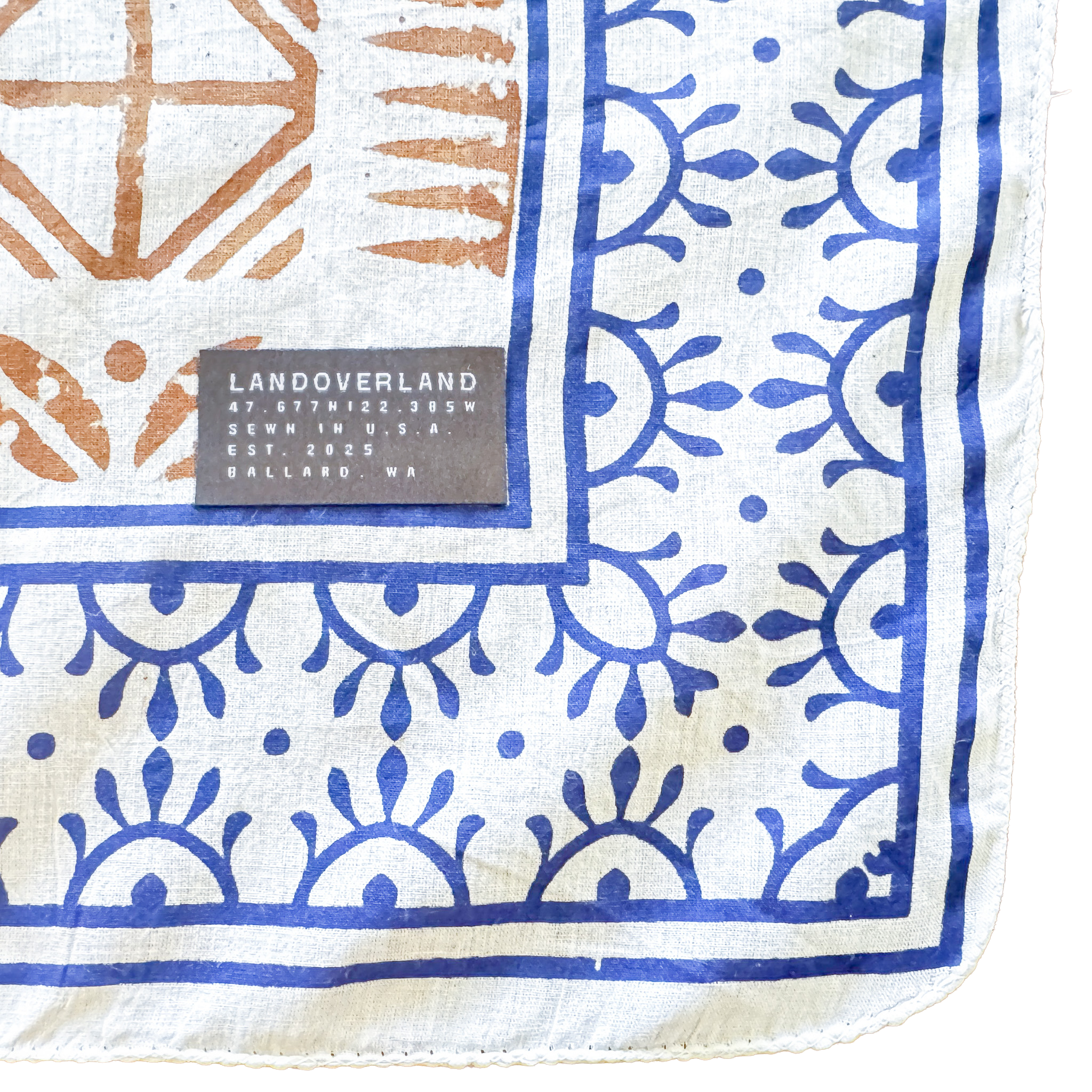 Landoverland Royal Blue Brown Natural Bandana2.png