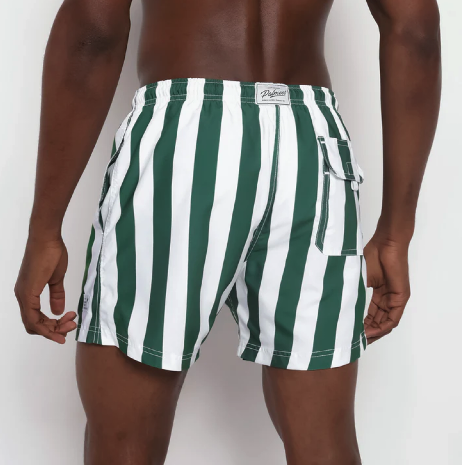 Landoverland Palmees Men's Green Stripe Short4.png