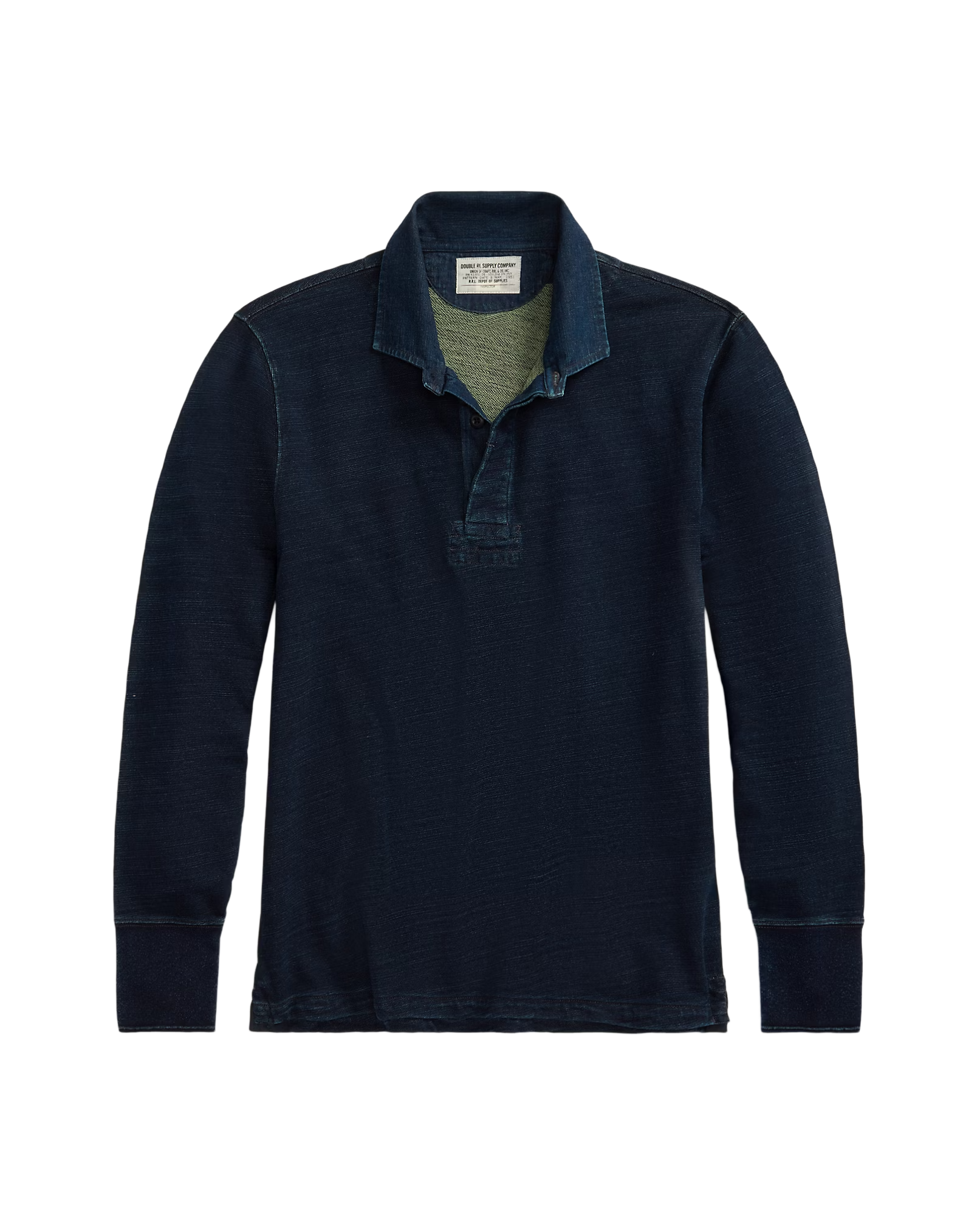 RRL Indigo French Terry Rugby Shirt