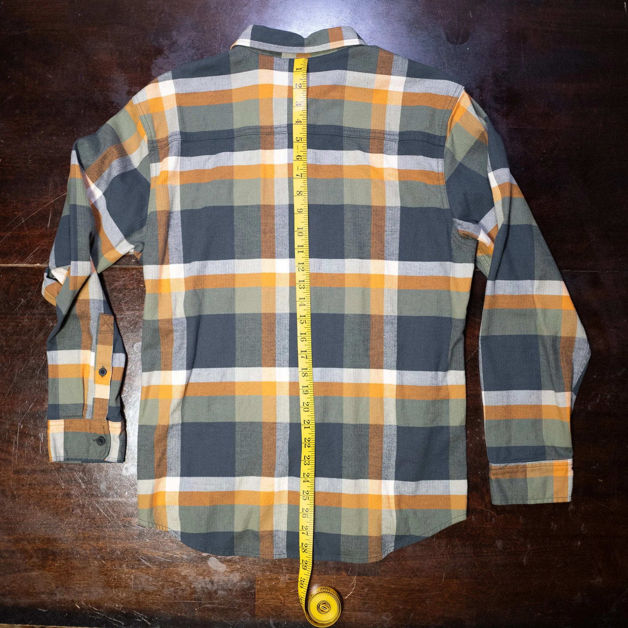 Landoverland Sitka Gear Plaid Flannel Shirt Yellow White Grey12.jpg