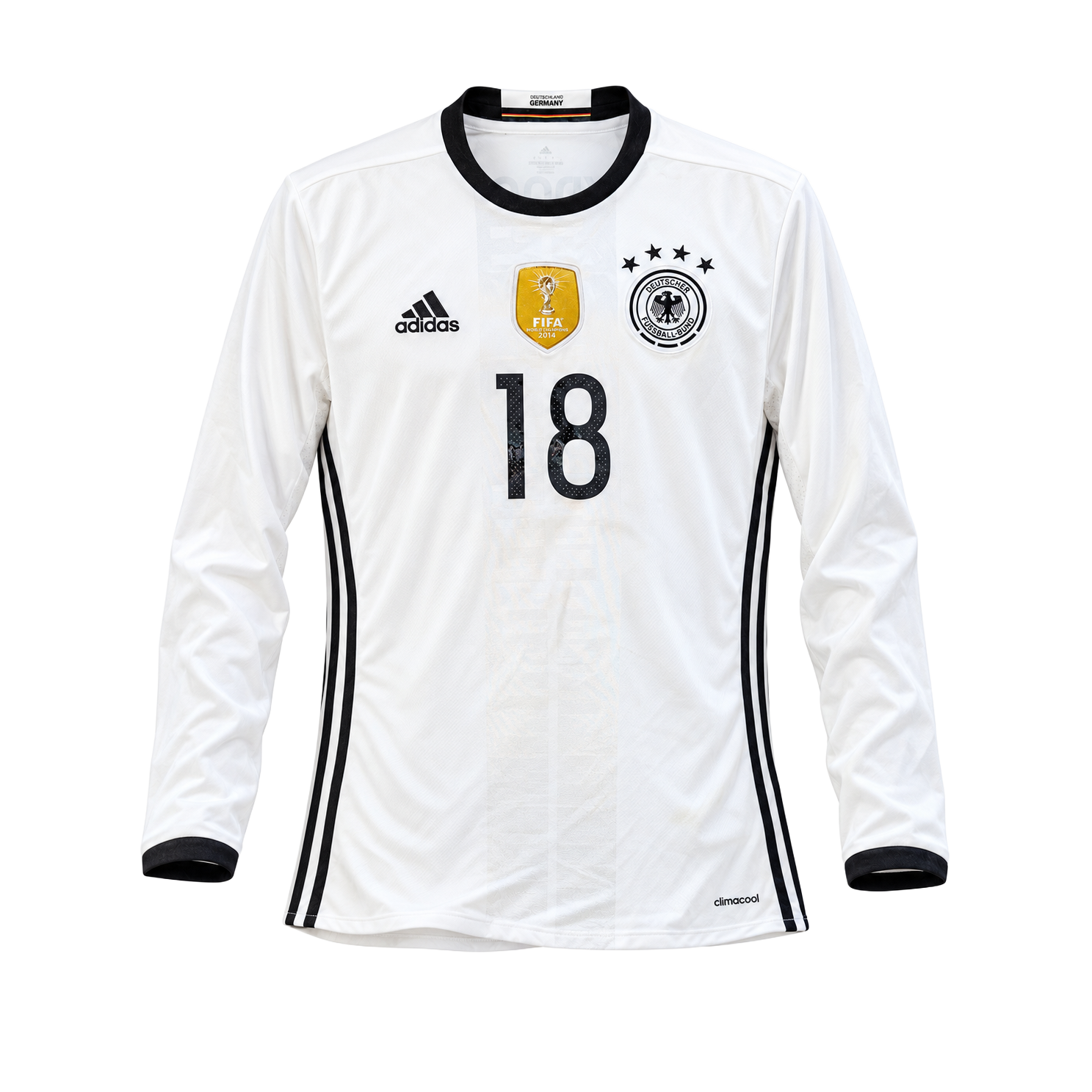 Vintage 2016/17 Germany Home Long Sleeve Jersey #18 Toni Kroos