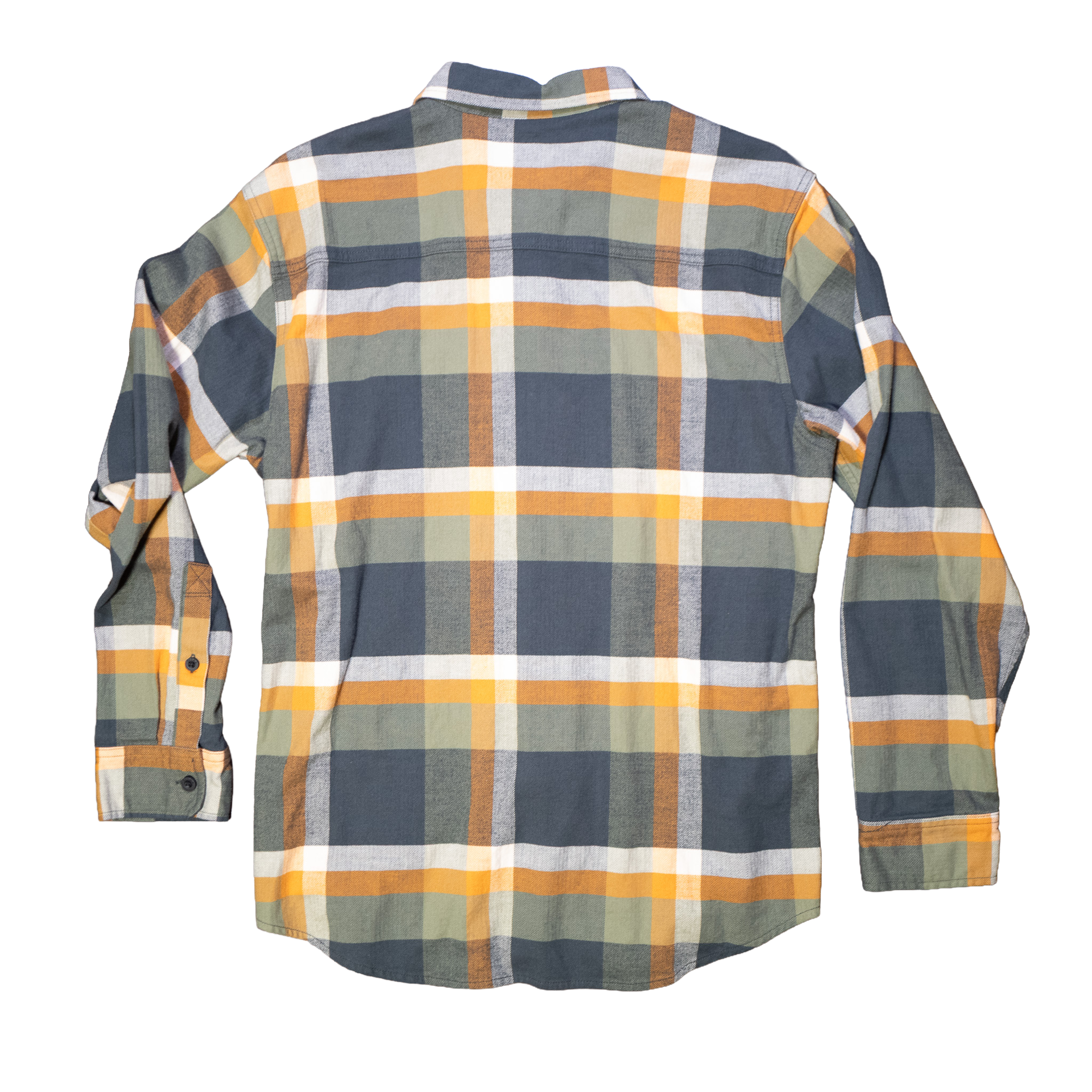 Landoverland Sitka Gear Plaid Flannel Shirt Yellow White Grey11.png