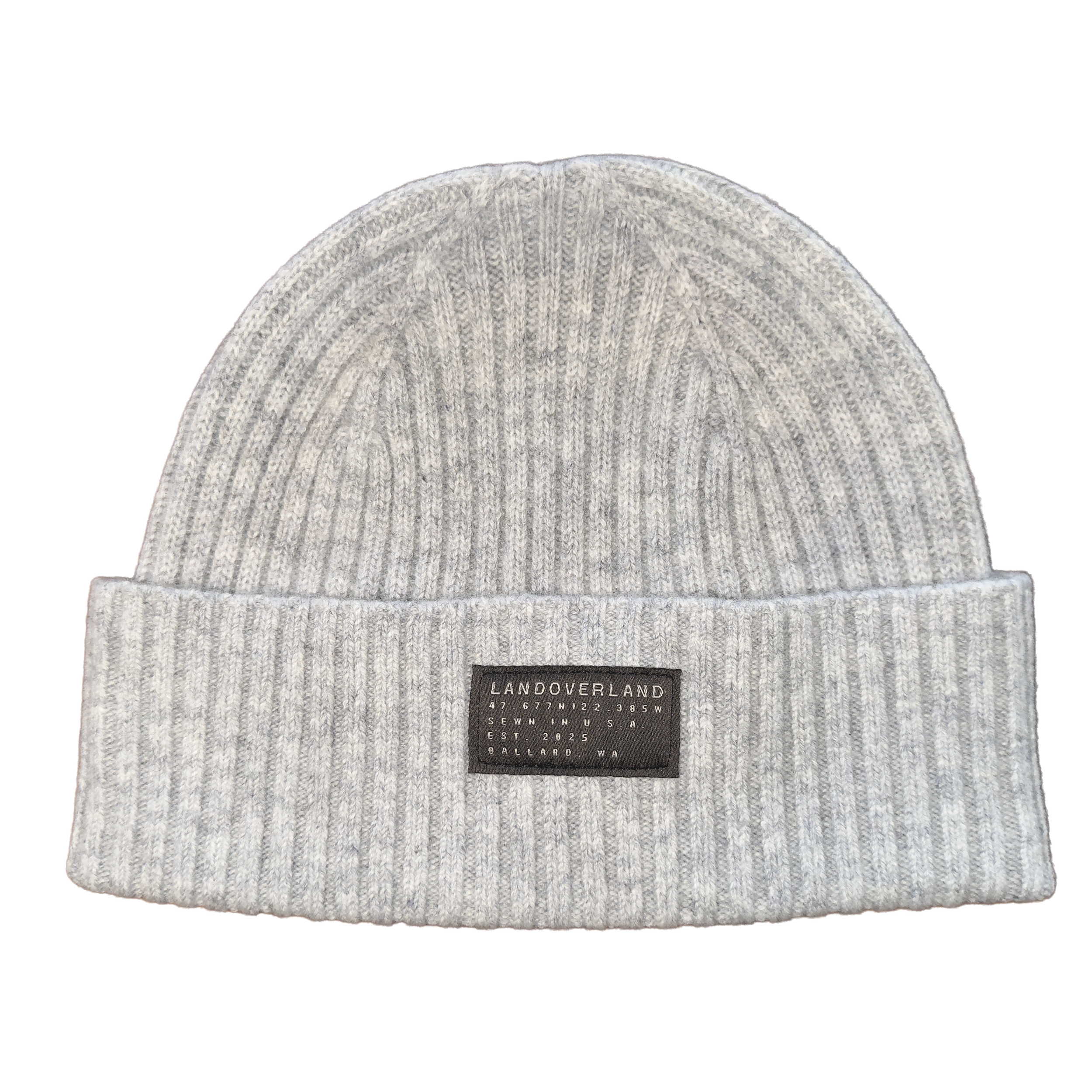 Merino Wool Seamless Beanie - Light Grey