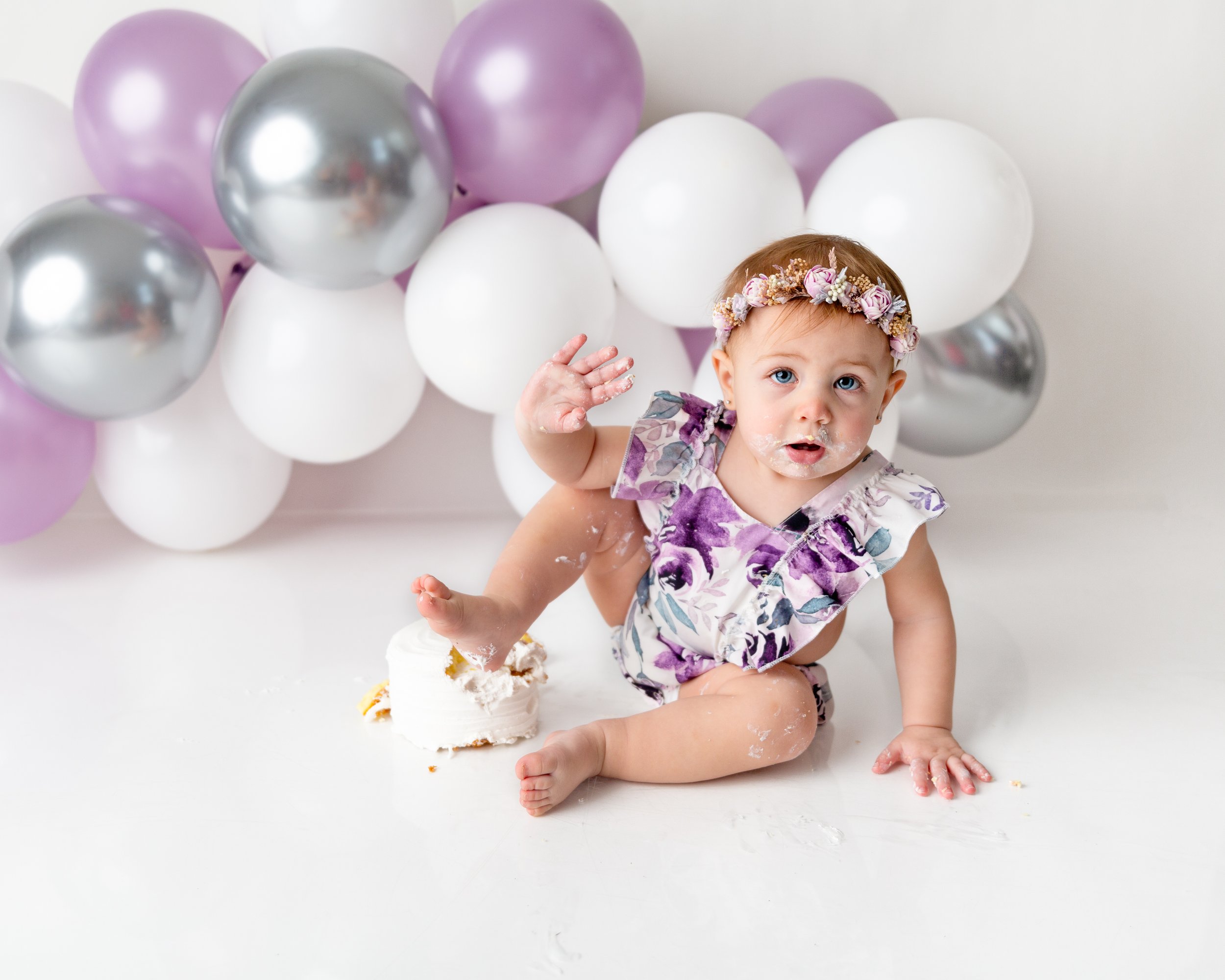 Pretty Purple Sophia Cake Smash