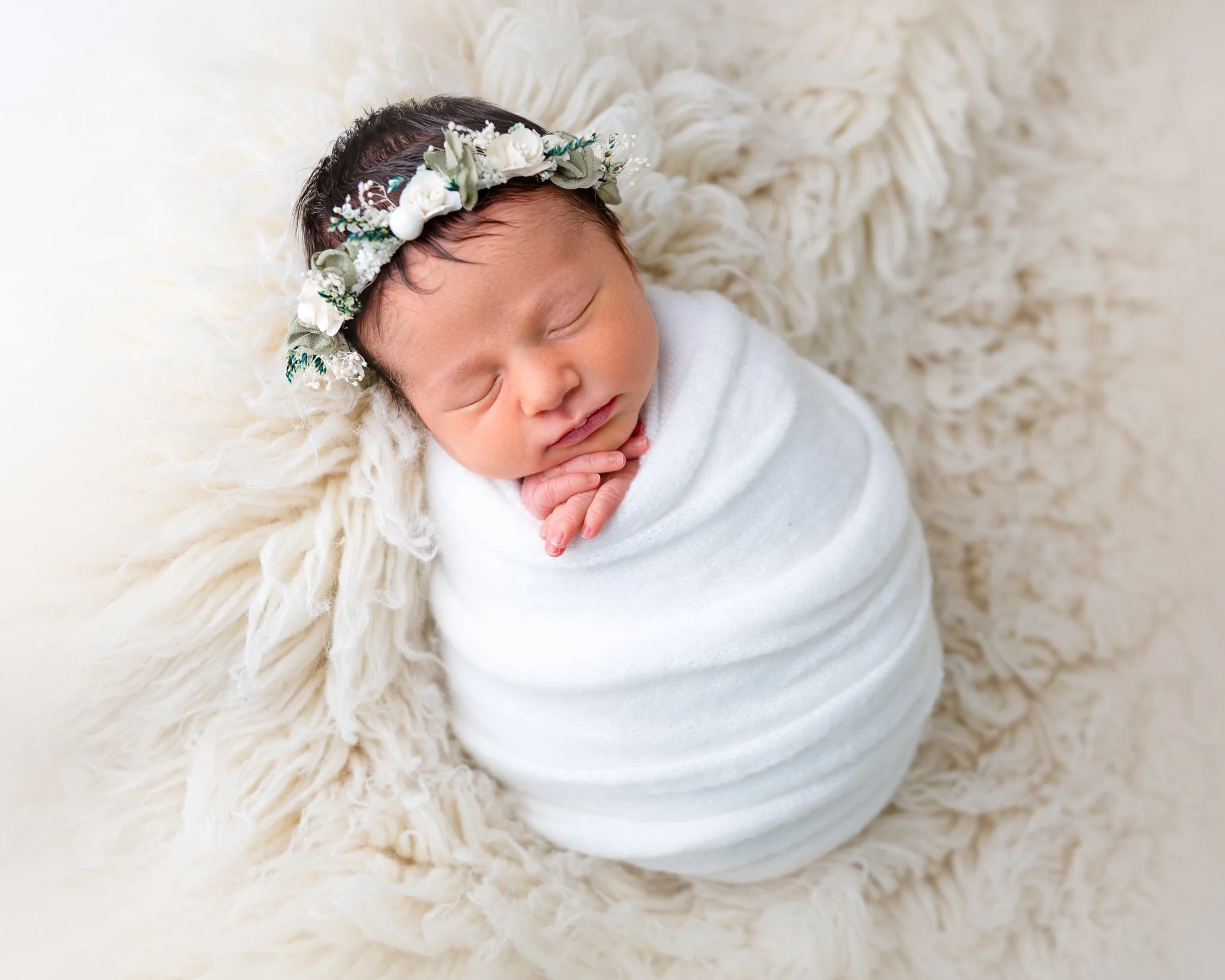 A duo of daughters: Newborn Lily