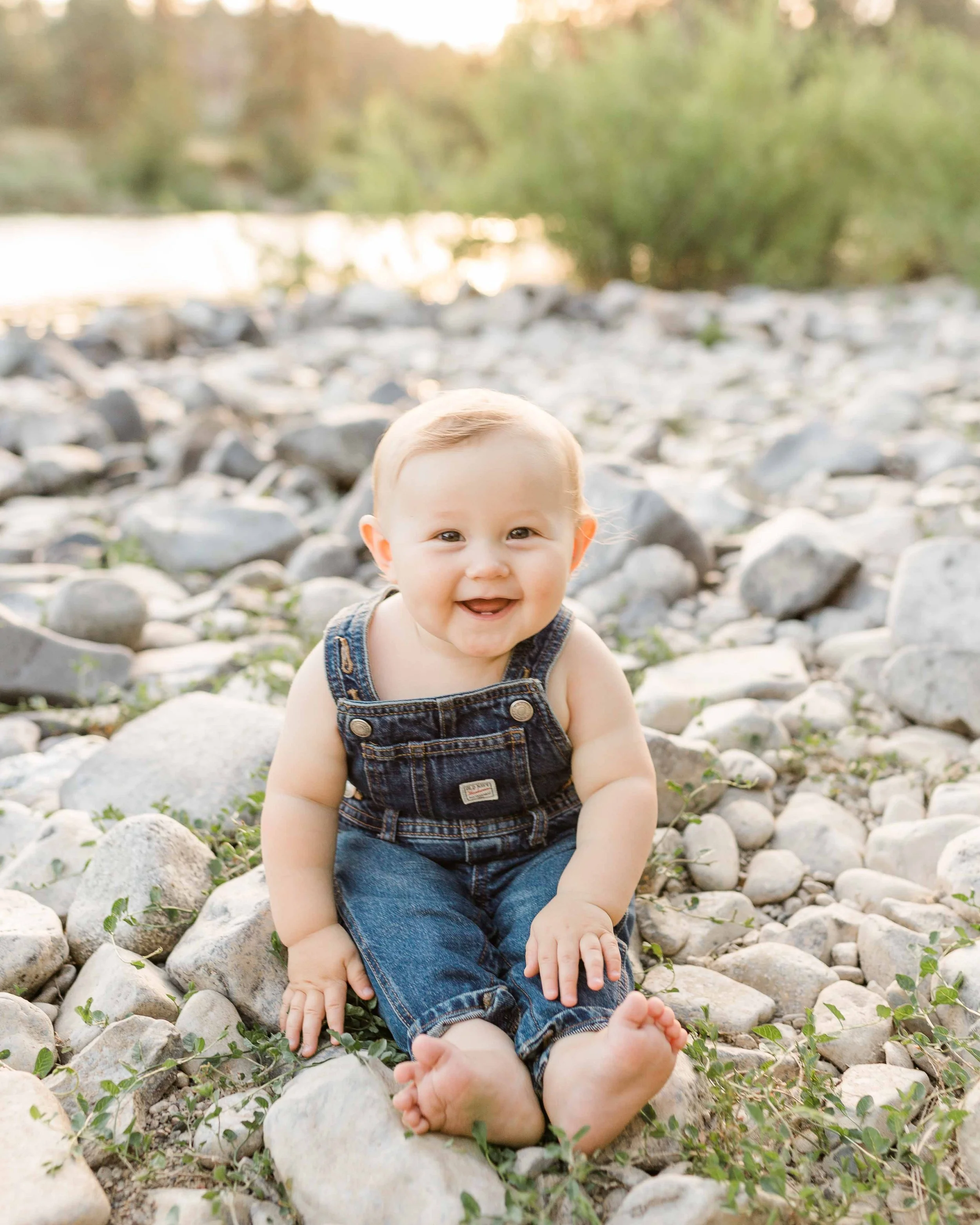 Asher Turns One with a Milk Bath by the River