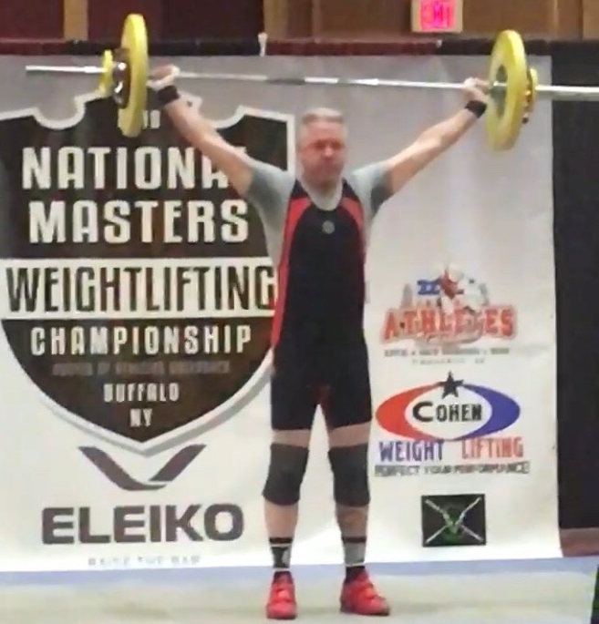 Strongman Bill Hess at the National Weightlifting Championship in Buffalo NY.