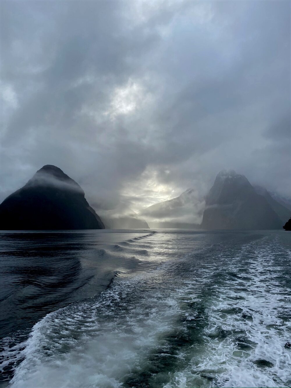 Calm waters on the Jucy Cruise of Milford Sound