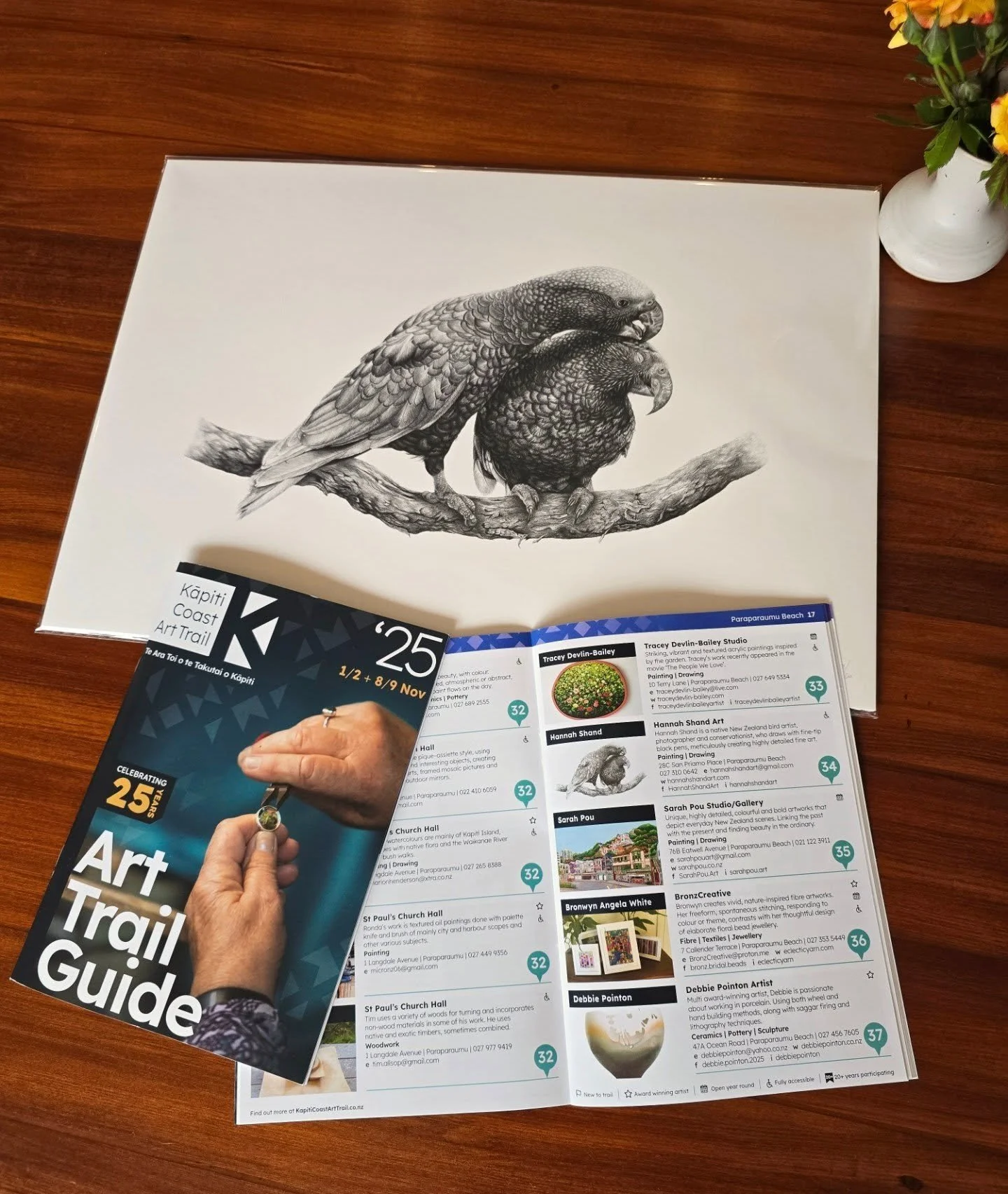 🥳 I'm super excited to share that I'm participating in this year's @kapiticoastarttrail 🌟🐥

The Kapiti Arts Trail is the biggest art event on the Coast, where over 140 artists open up their studios to the public. It's a chance to see artists at wo