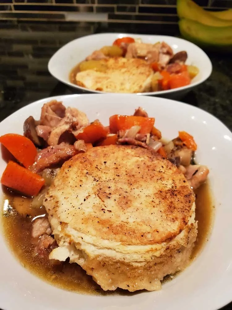 Beer & Chicken Stew with Buttermilk Biscuits Recipe | Mediocre Chef