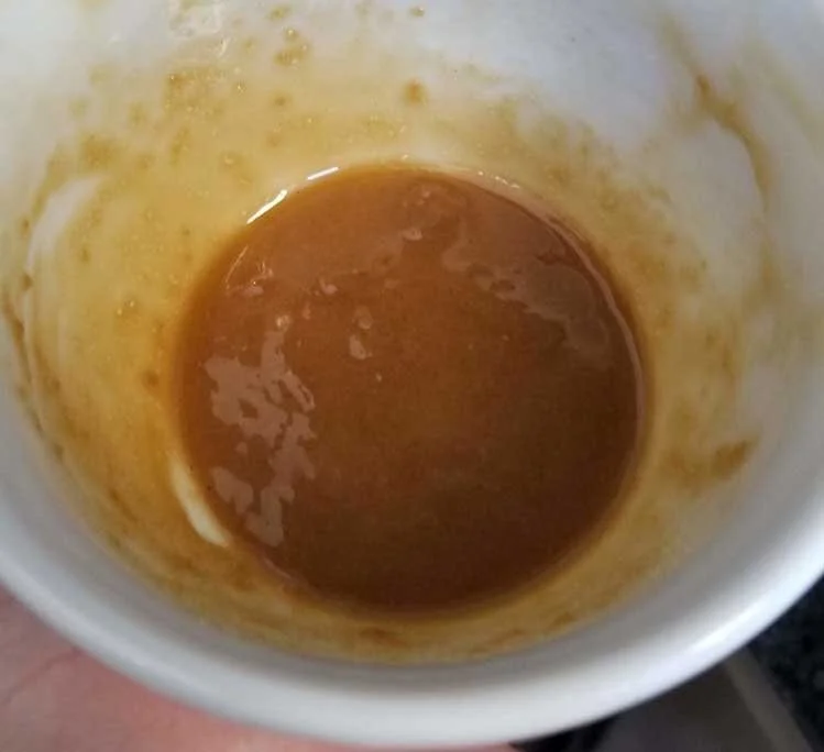 This looks gross, but we rubbed essence of chicken on our chicken anyways.